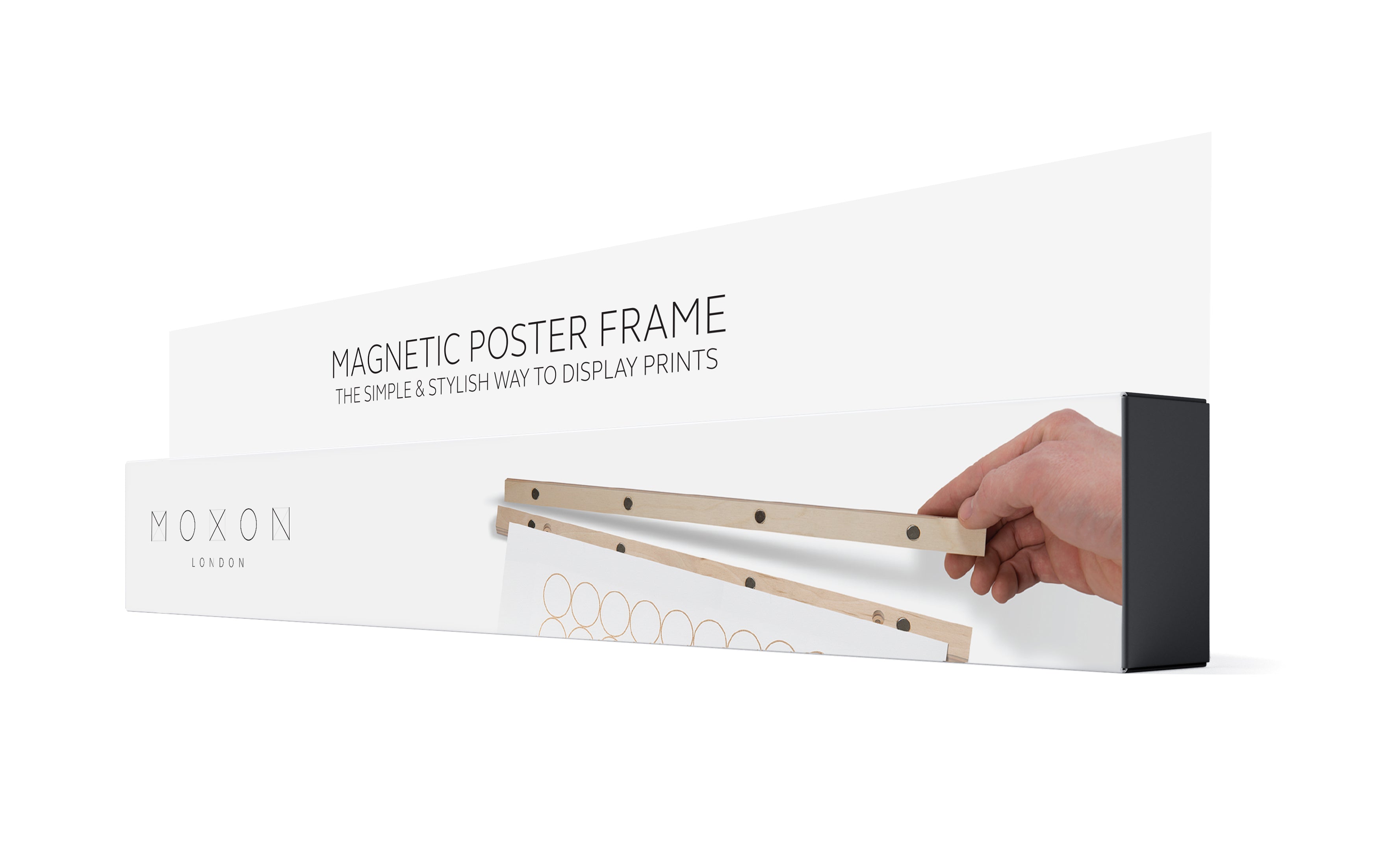 Magnetic Poster Frame | Various Colours | Small A3 | by Moxon - Lifestory