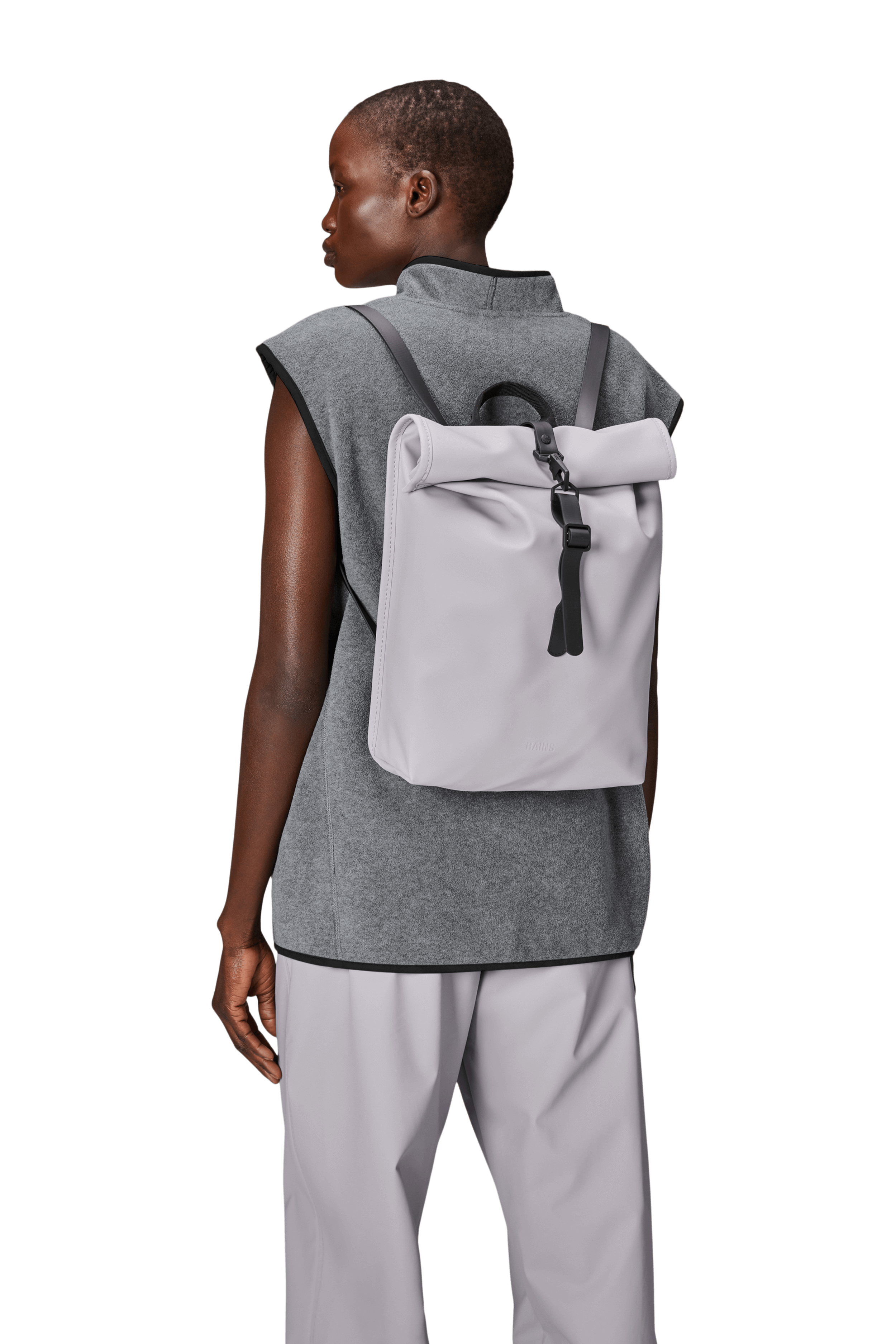 Rolltop Mini Rucksack Waterproof by Rains Lifestory