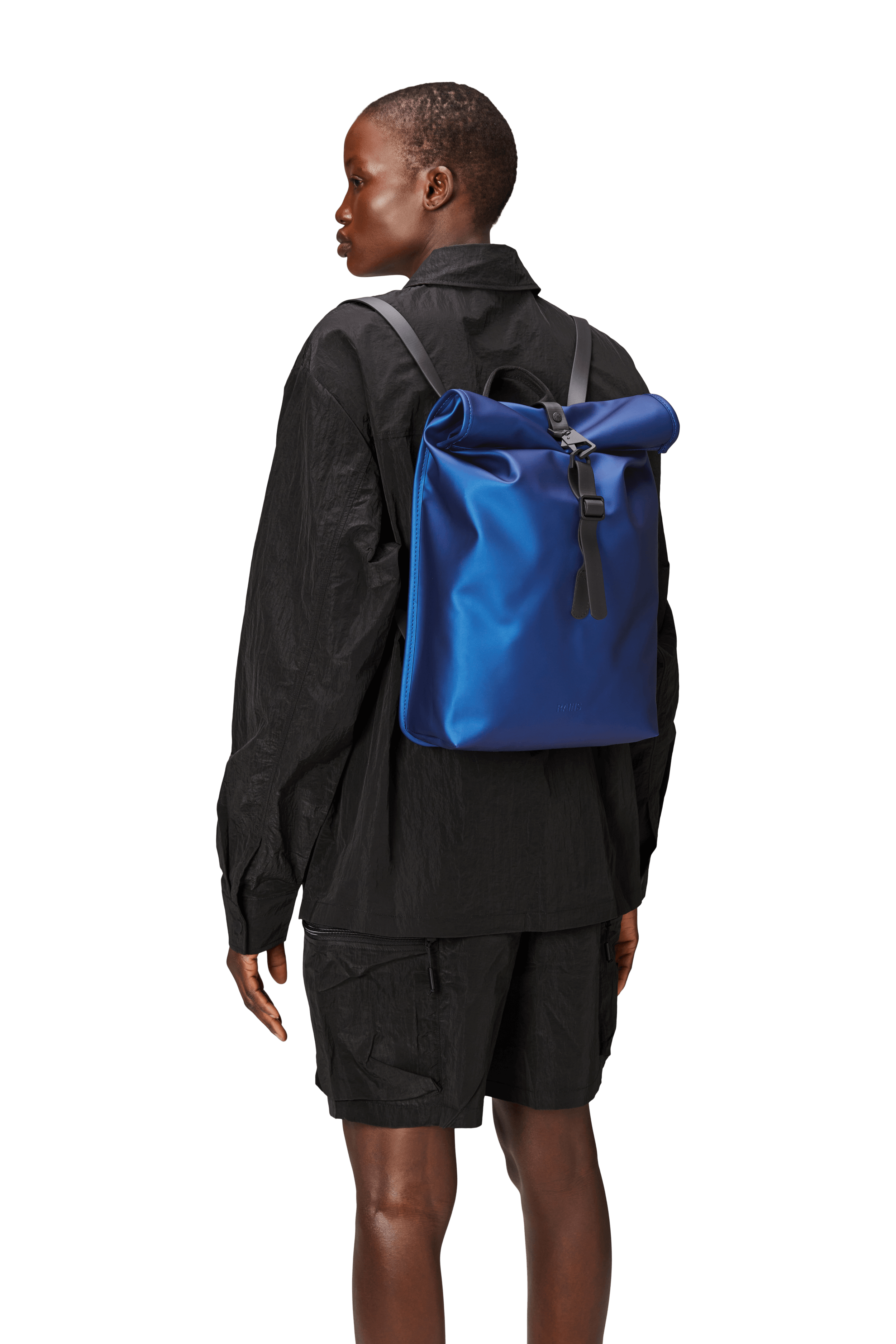 Rolltop Mini Rucksack | Storm | Waterproof | by Rains - Lifestory