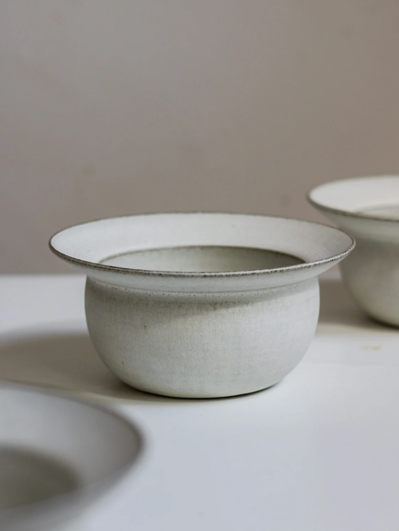 Mushroom Bowl | Ivory | Hand Thrown Stoneware | by Aku Ceramics - Lifestory - Aku Ceramics