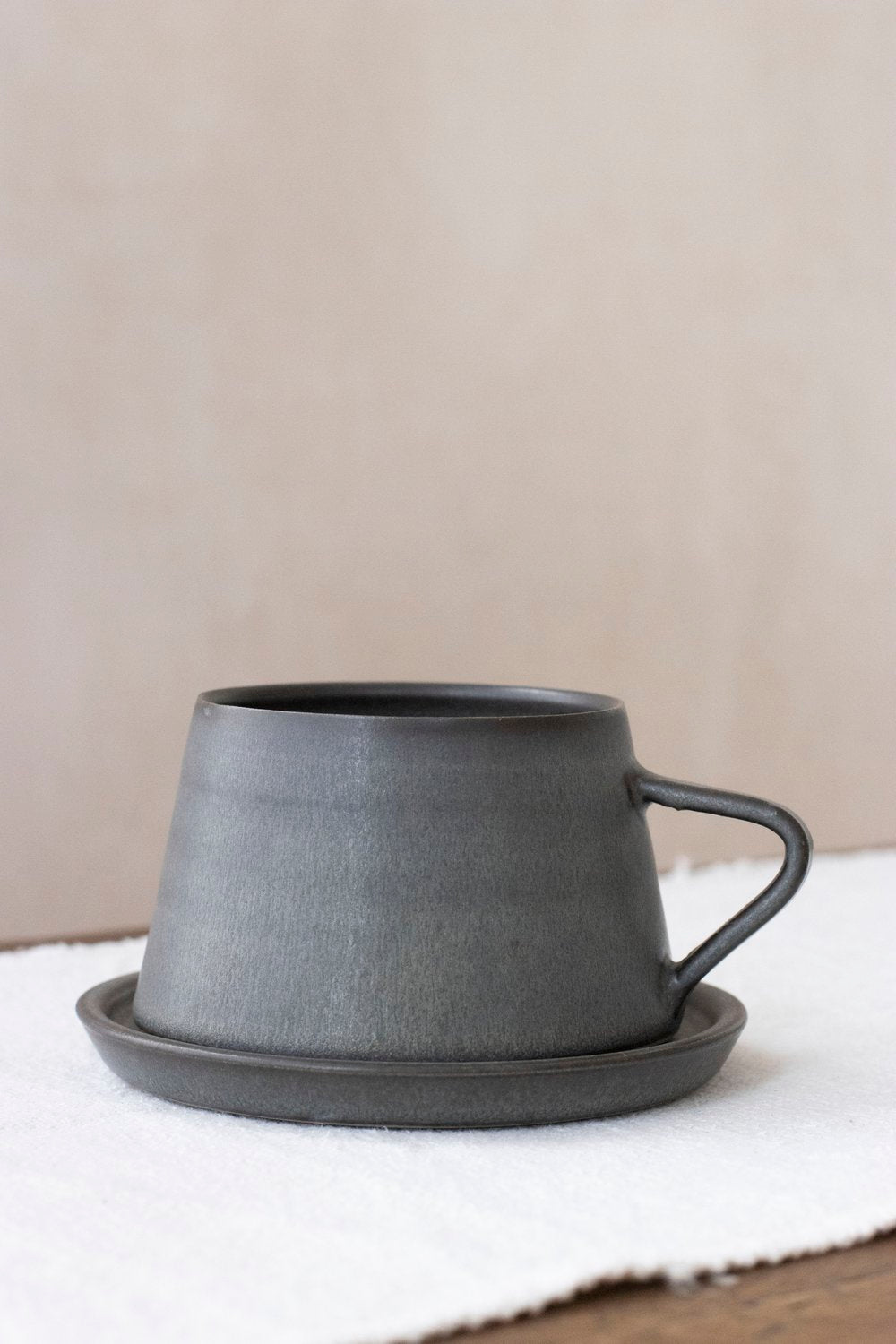 Tapered Cup & Saucer | Nightshade Blue | by Borja Moronta - Lifestory - Borja Moronta