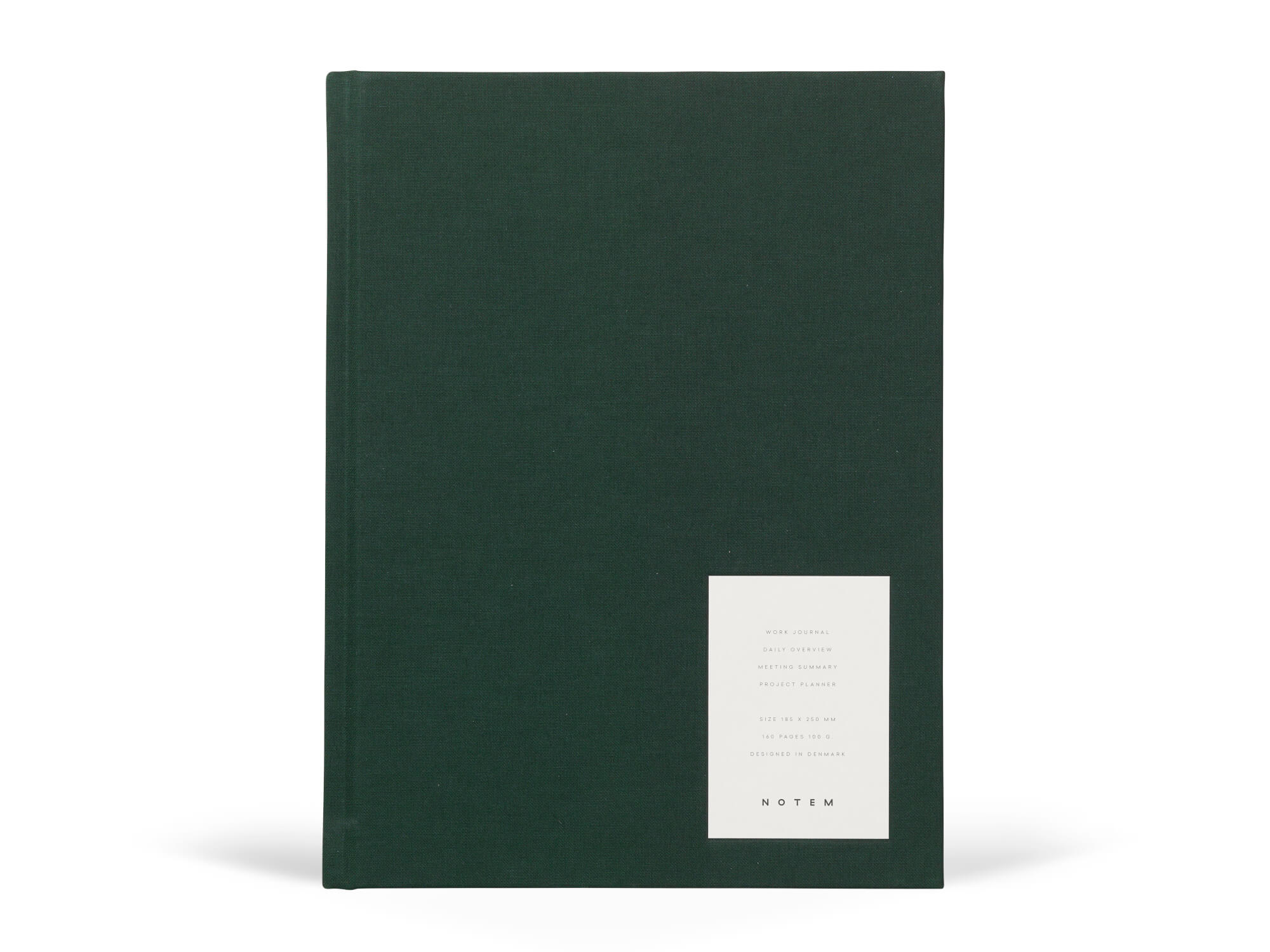 EVEN Weekly Work Journal with Hardcover | Green | Large | by Notem Studio - Lifestory - Notem Studio