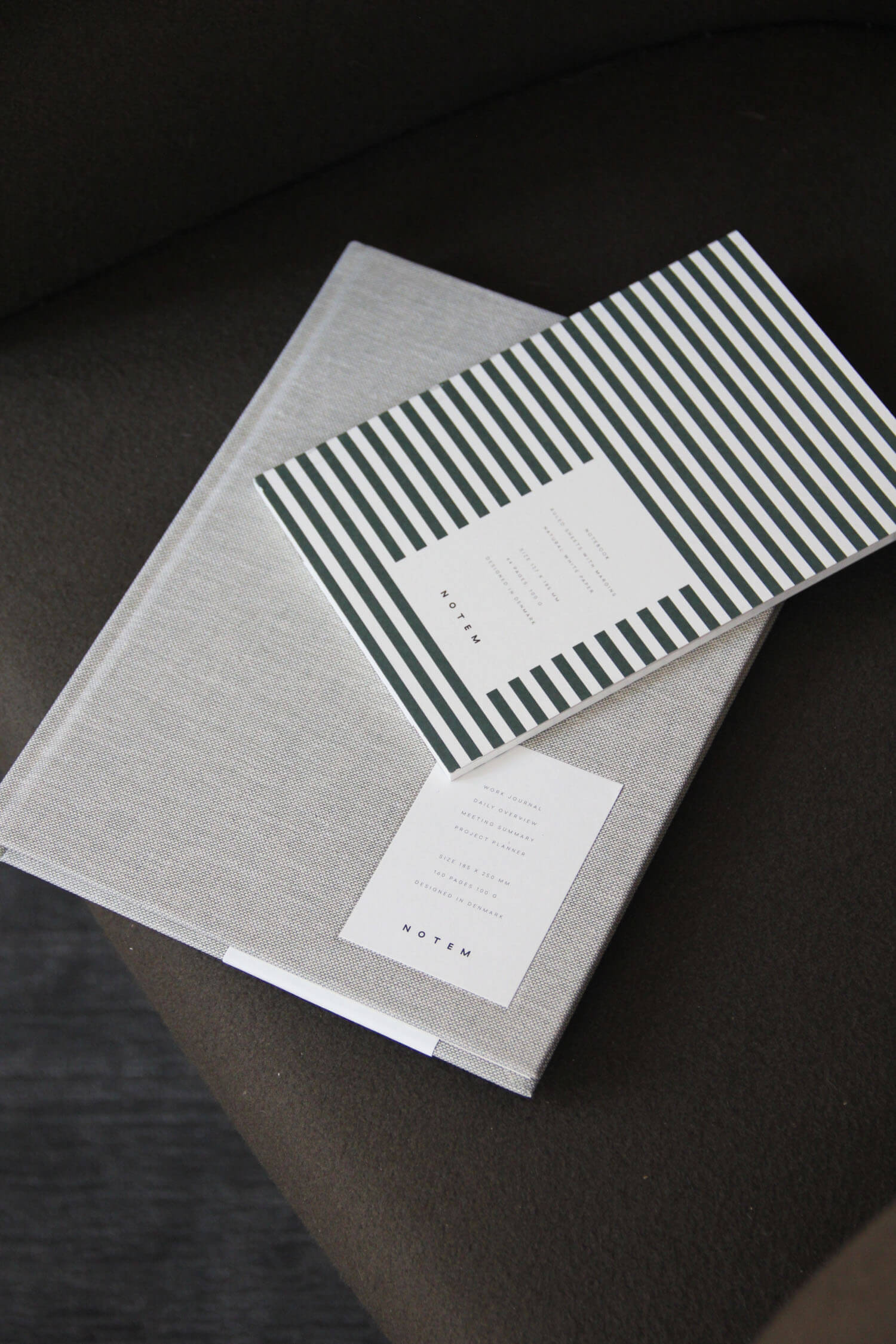 VITA | Small Notebook  | Dark Green Lines | Ruled | by Notem Studio - Lifestory - Notem Studio