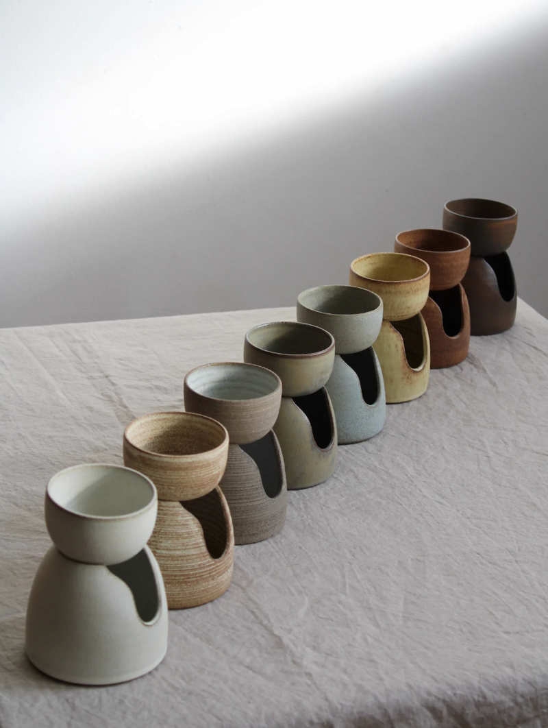 Oil Burner | Frost | Hand Thrown Stoneware | by Aku Ceramics - Lifestory - Aku Ceramics