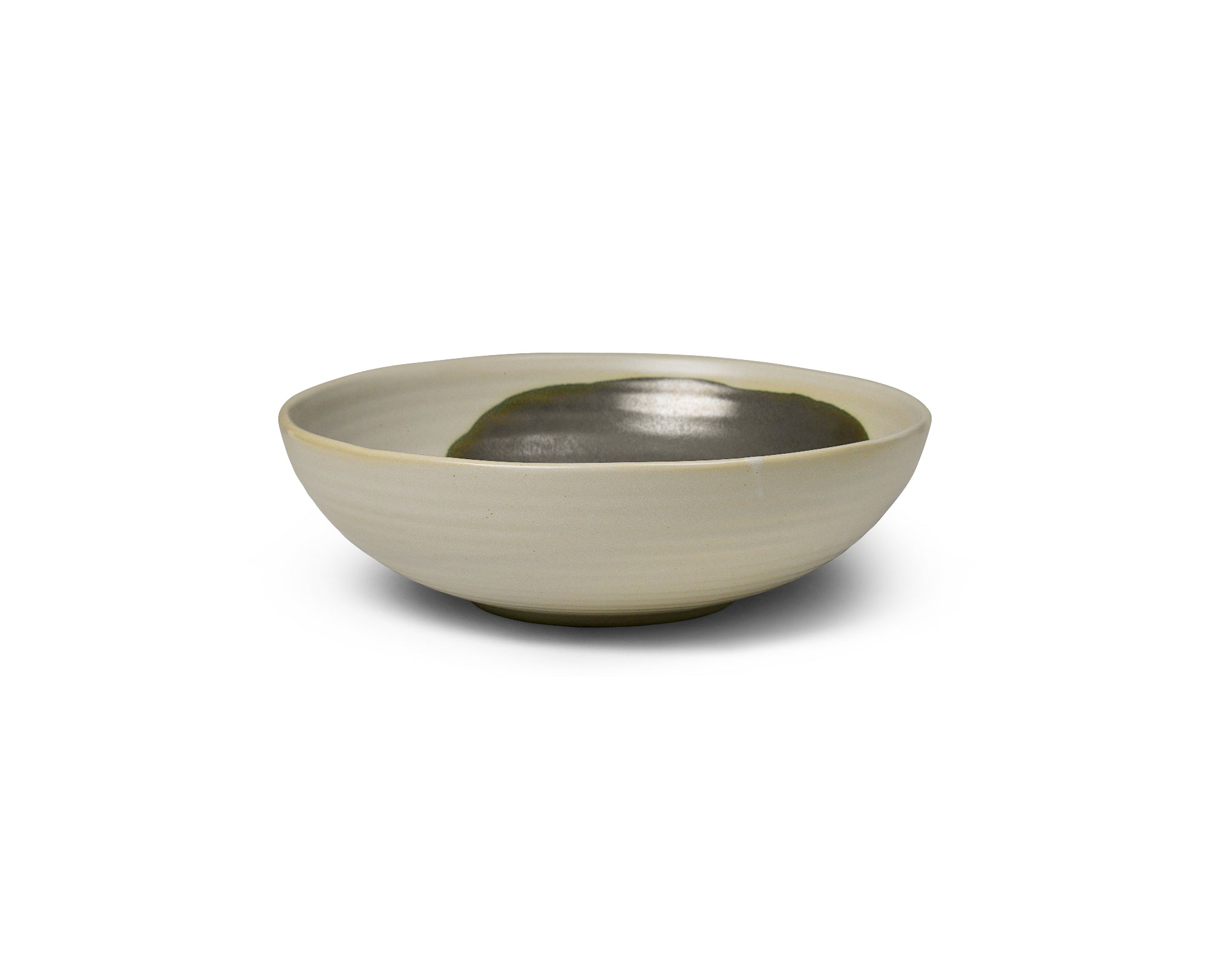 Omhu Bowl | 28cm Large | White & Charcoal | by ferm Living - Lifestory - ferm Living