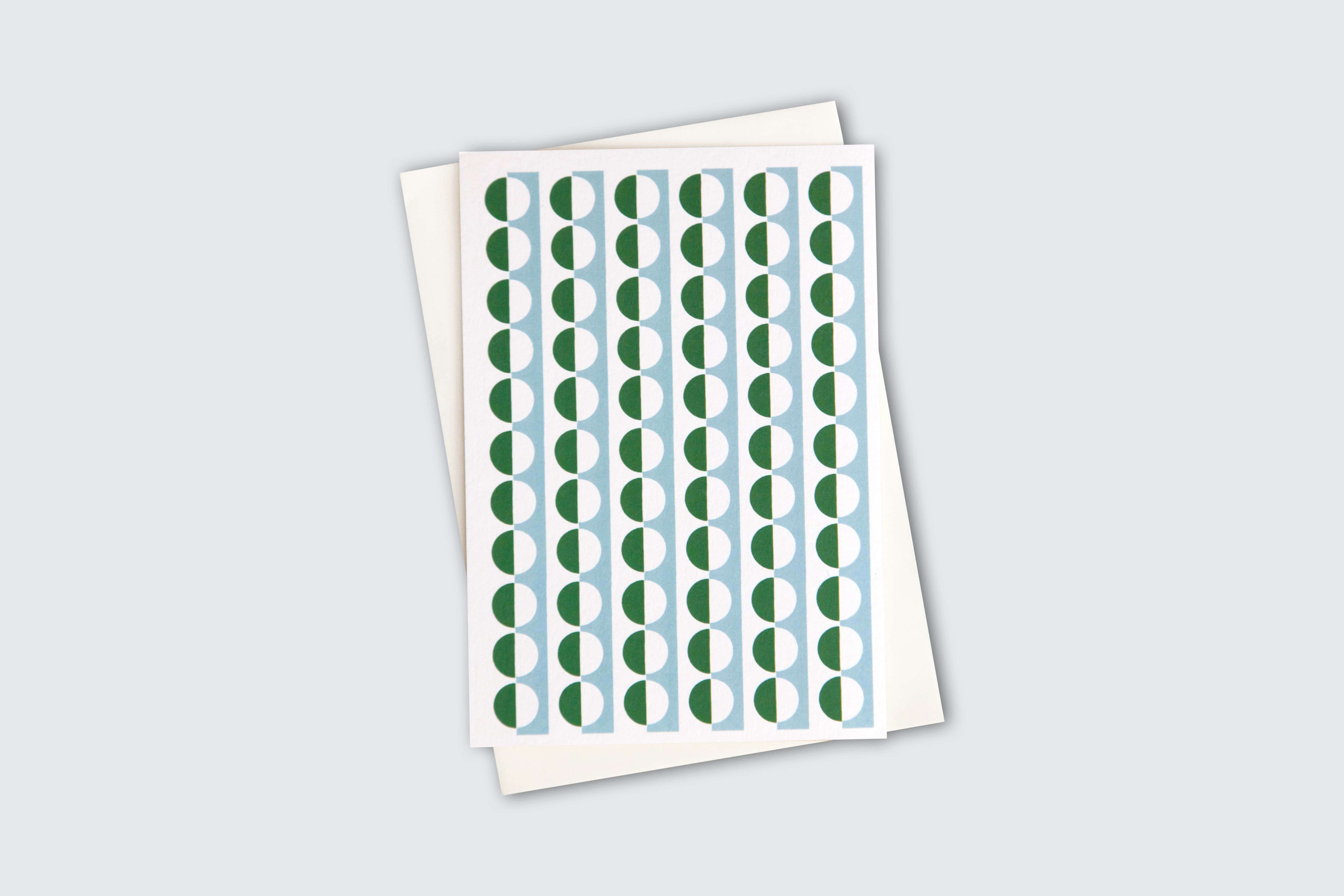 Ltd Edition - Sophie Patterned Card | Blue & Green | Foil Blocked | by Ola - Lifestory - ola