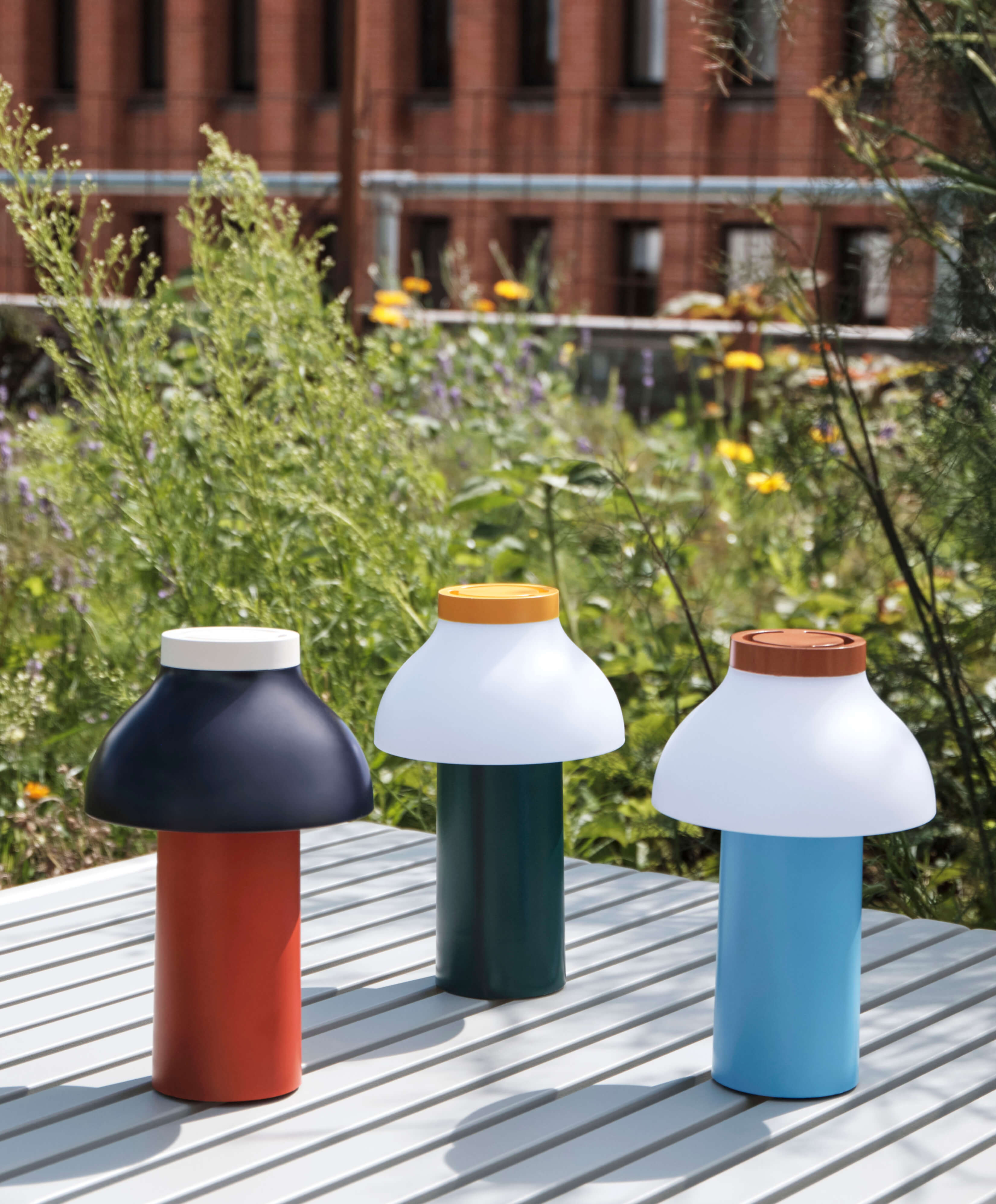 PC Portable Lamp | Rechargeable | Ocean Green & White | by HAY - Lifestory - HAY
