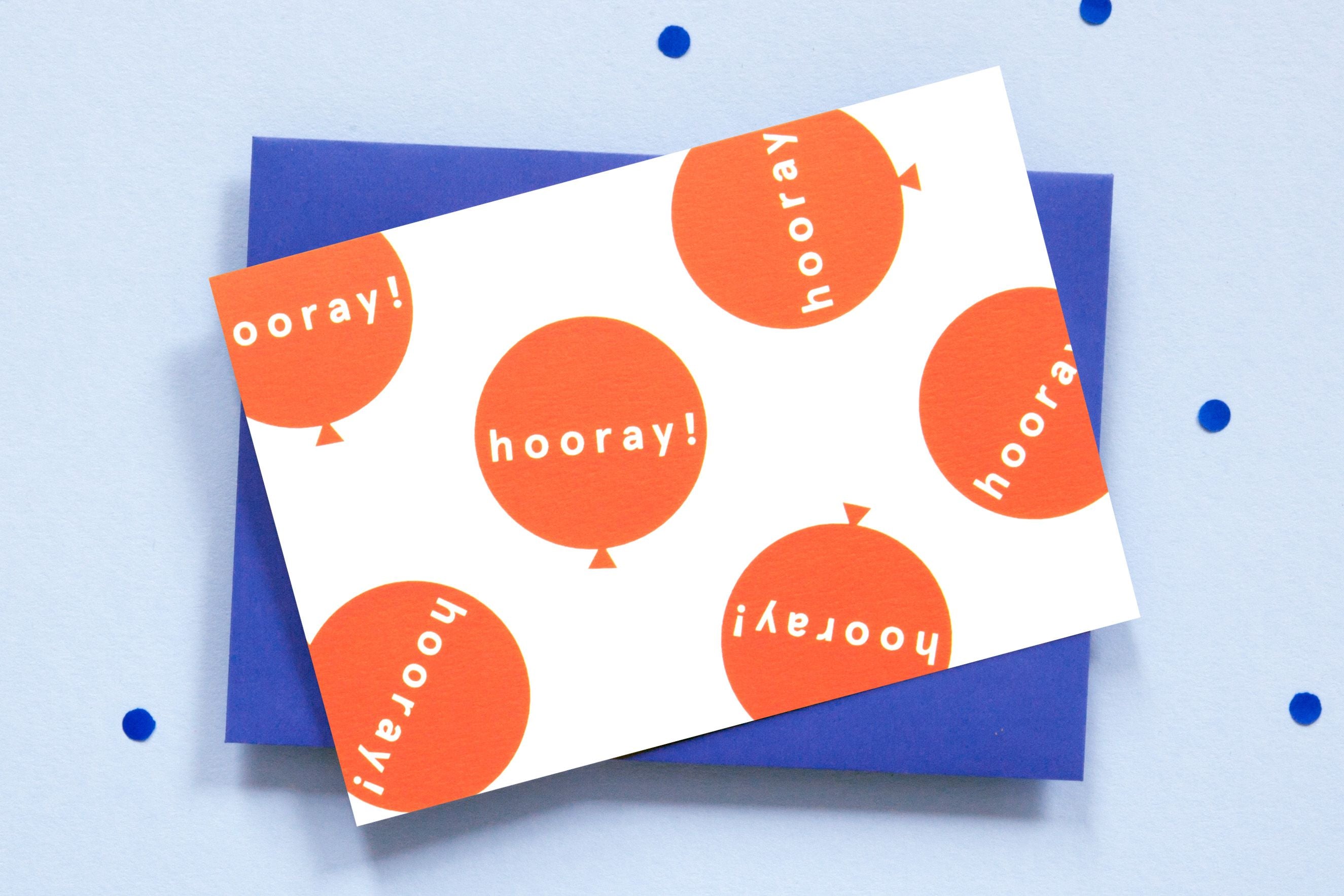 Hooray Card | Red Balloons | Junior | by Ola - Lifestory - ola