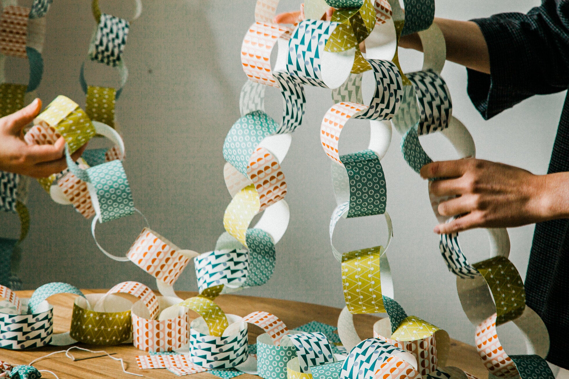 Paperchain Garland - Papercraft Kit | SS23 Mix | by Ola - Lifestory - ola