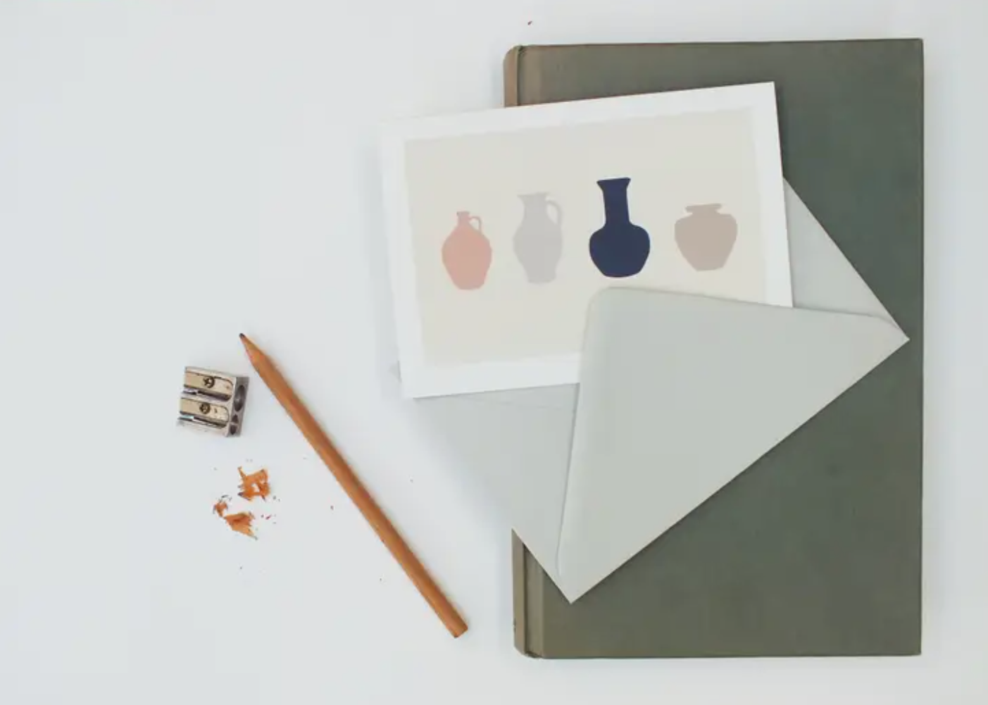 Pots Card | Blank Inside | by Elly Vvaller - Lifestory - Elly Vvaller