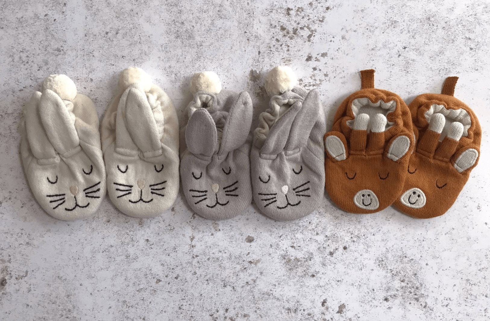 Rabbit Booties | Putty Cotton | Kids | by Sophie Home - Lifestory - Sophie Home