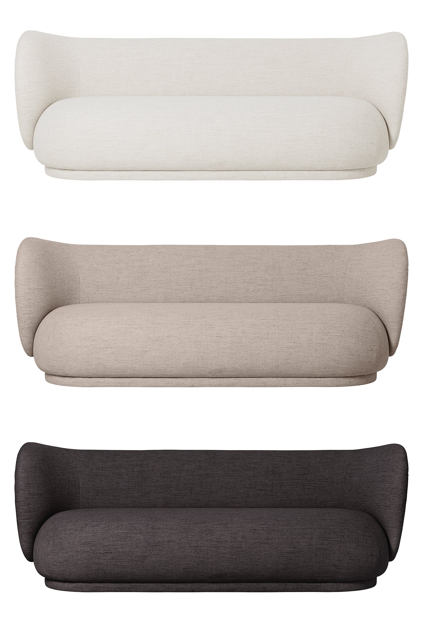 Sofa | 3 Seater Rico Couch | Bouclé fabric | Other Colours Available - Lifestory - ferm Living