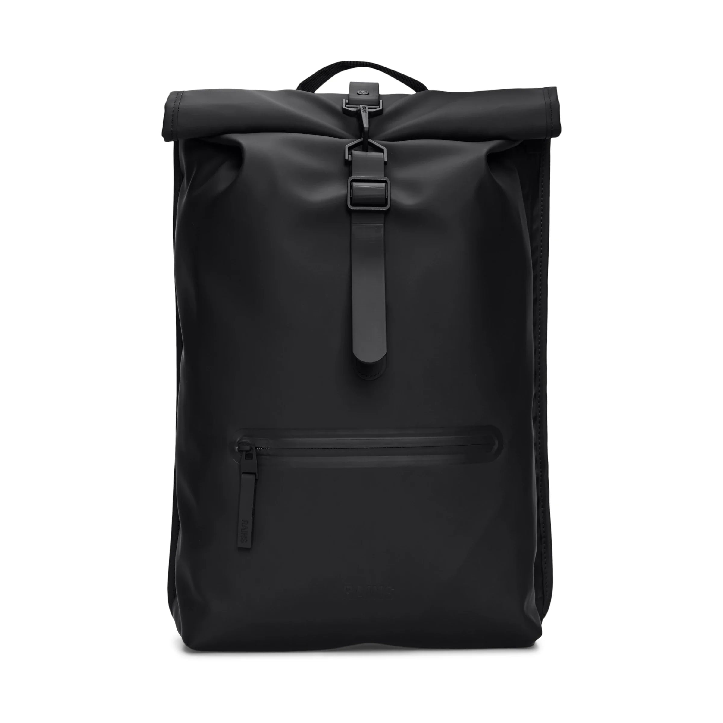 Rolltop Rucksack | Black | Waterproof | by Rains - Lifestory