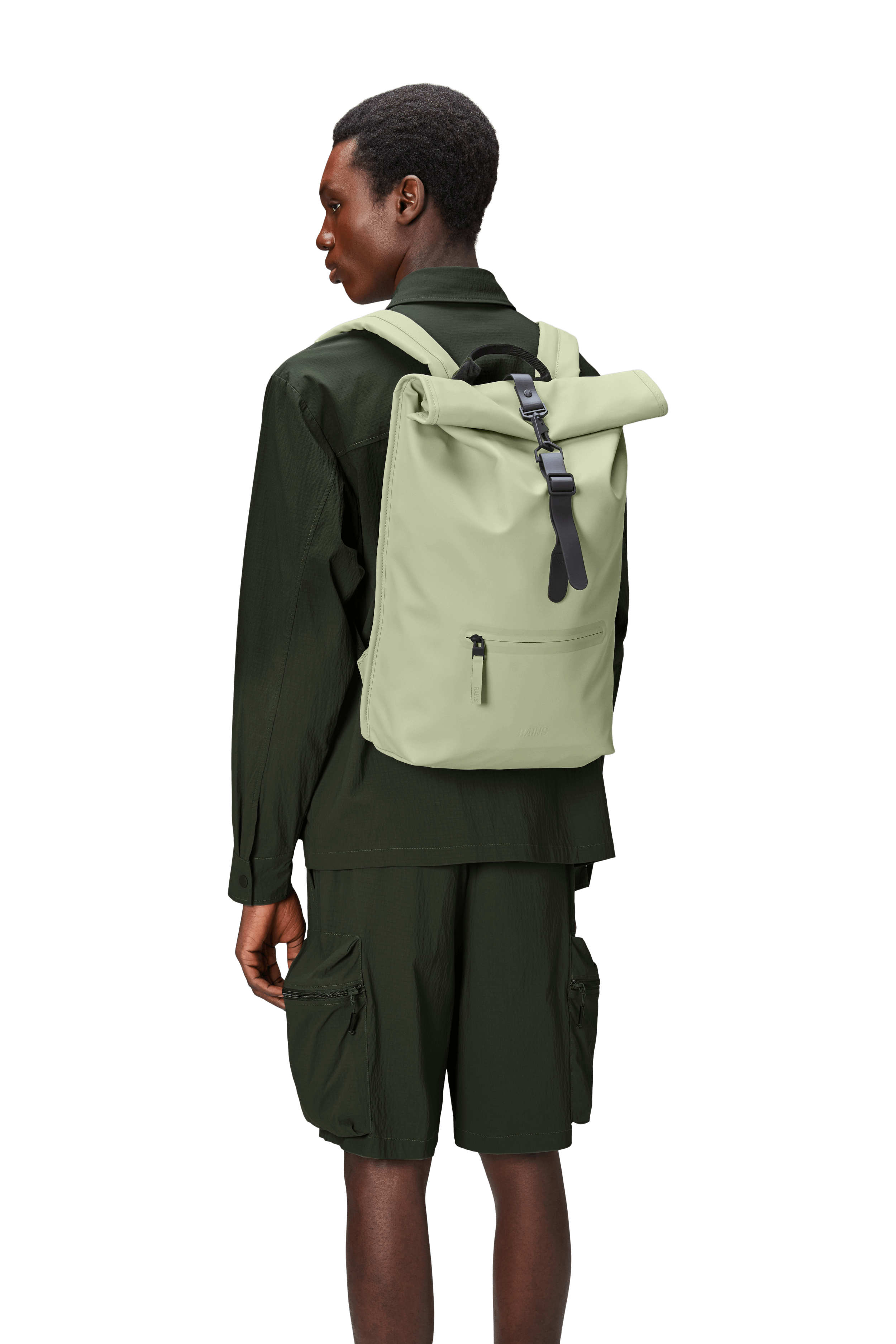 Rolltop Rucksack | Earth | Waterproof | by Rains - Lifestory