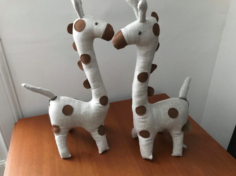 Linen Giraffe | Soft Toy | Large | by Olesen Design - Lifestory - Oelsen Design