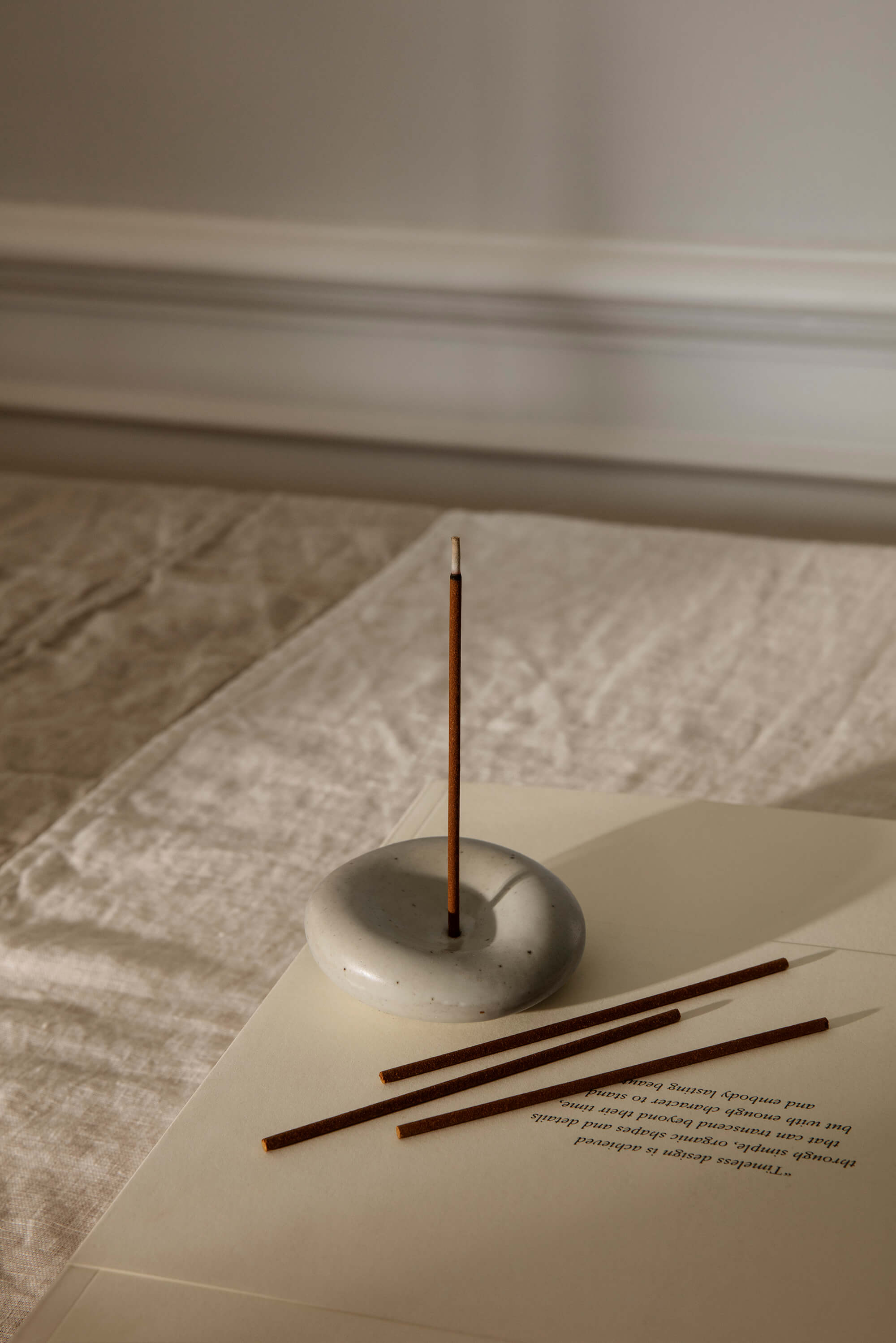 PRE-ORDER * Sense - Incense Holder Gift Set | Ceramic & Sticks | by ferm Living - Lifestory - ferm LIVING