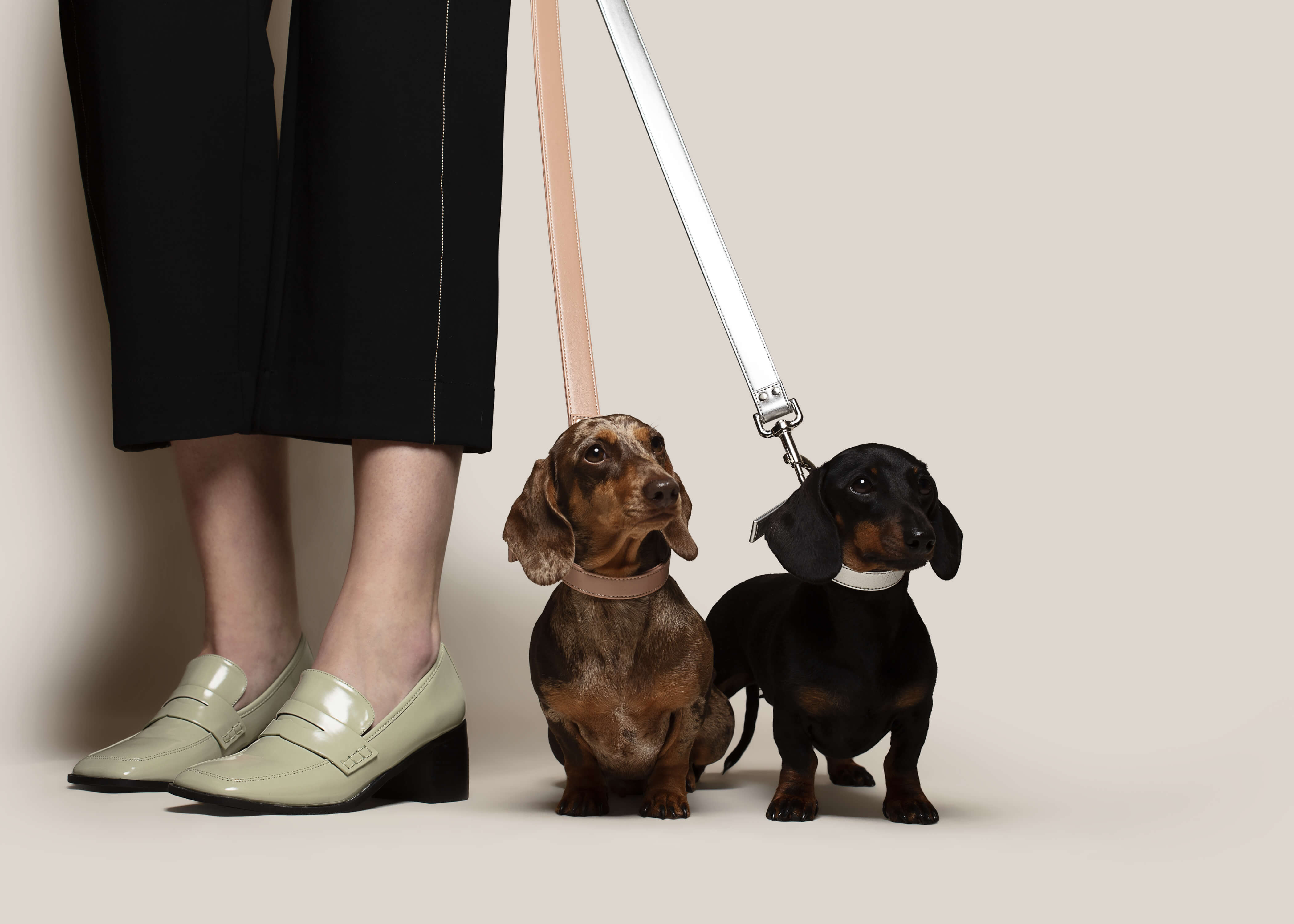 Dog Lead - Vegan Apple Leather | Blush Pink | by Skylos Collective - Lifestory - Skylos Collective