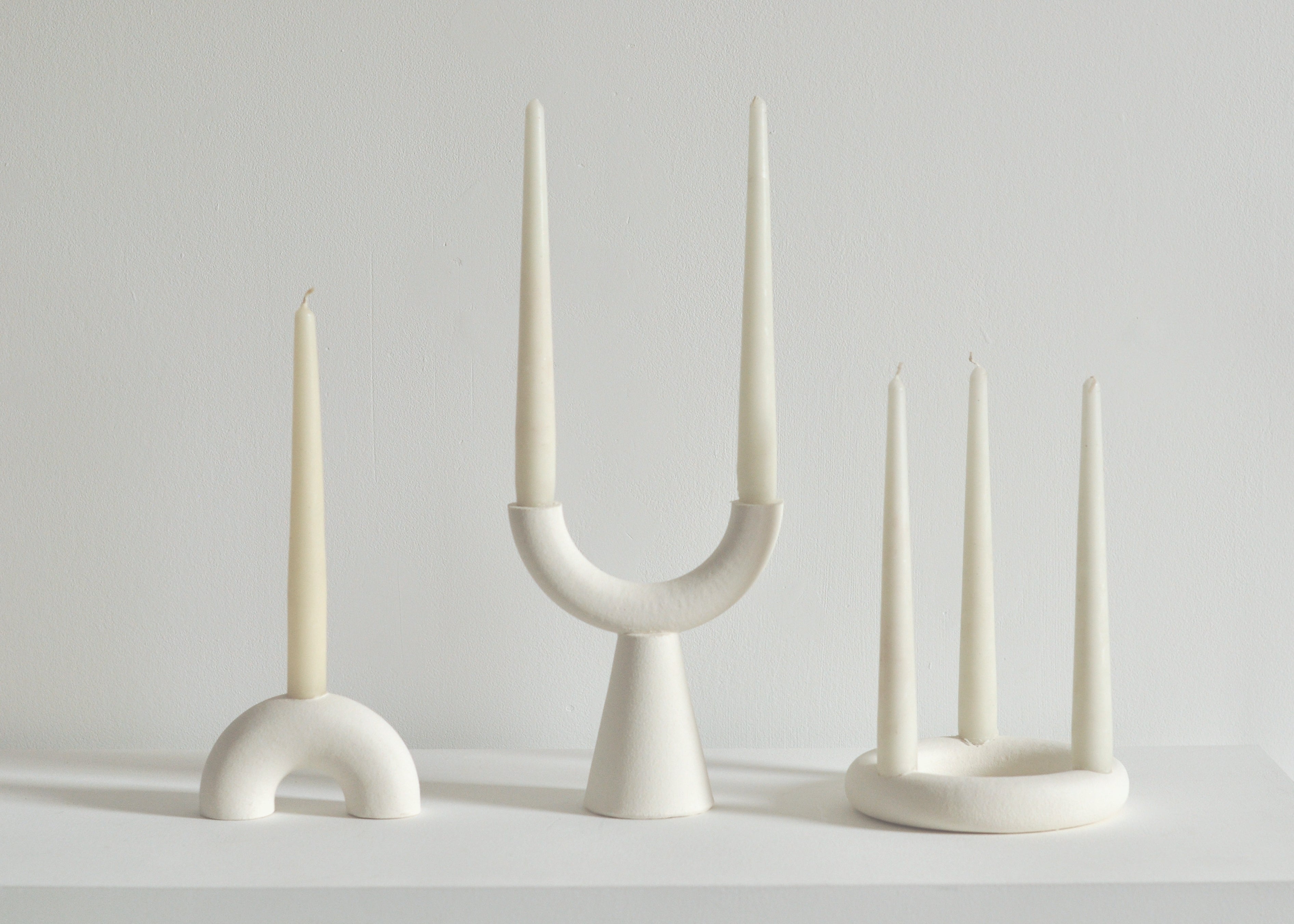 Arch Candle Holder | White | Handmade in Edinburgh | by Studio Brae - Lifestory - Studio Brae