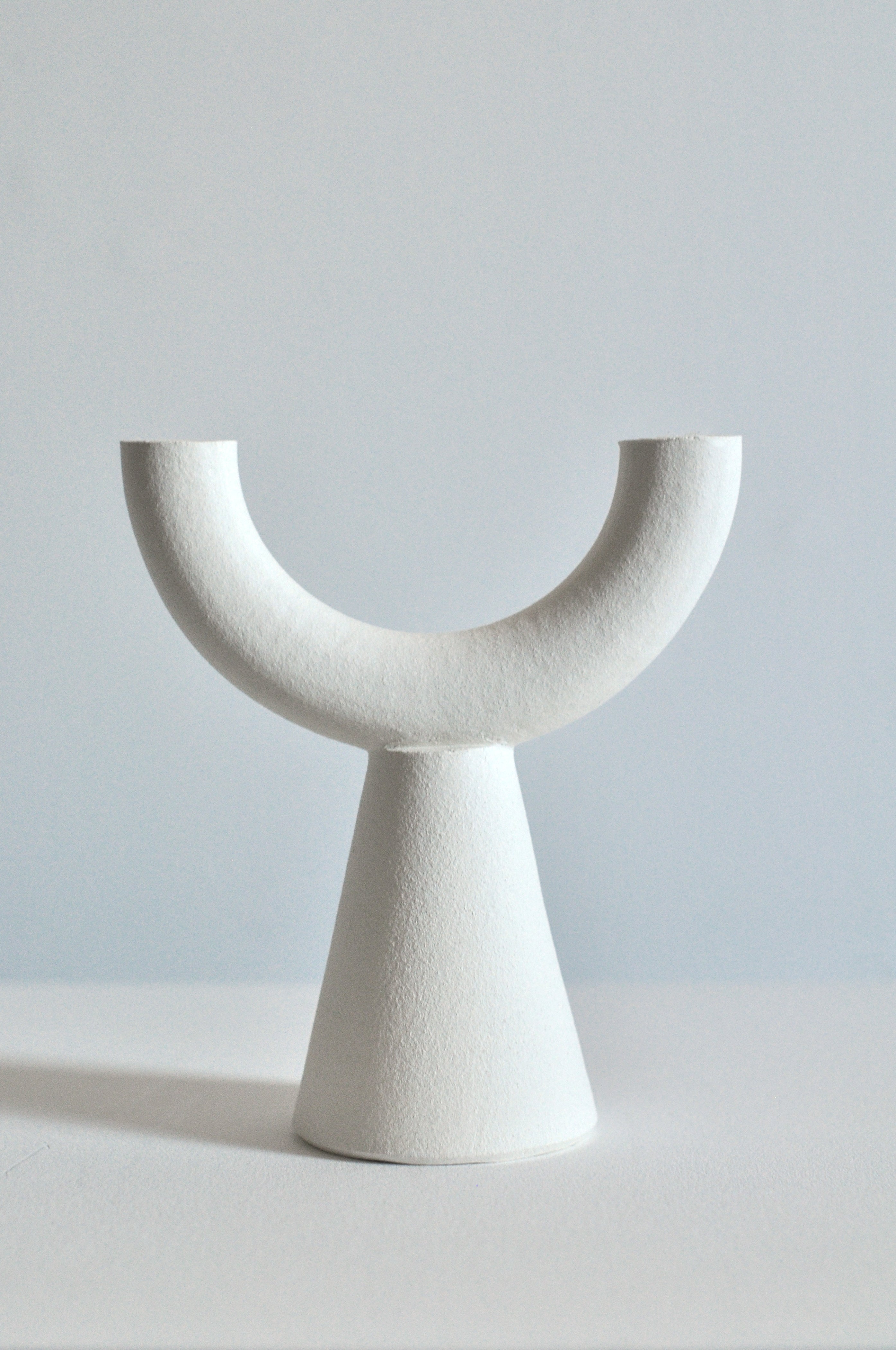 Double Candelabra | White | Handmade in Edinburgh | by Studio Brae - Lifestory - Studio Brae