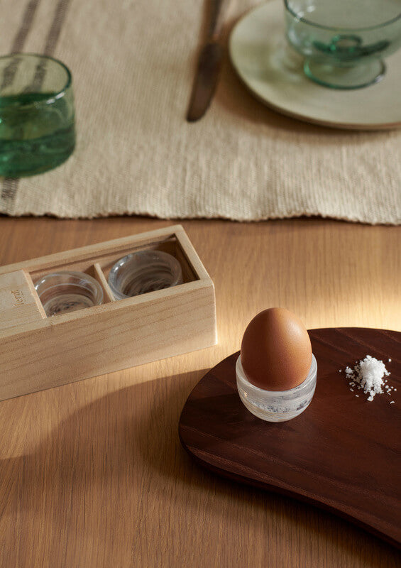 Tinta Egg Cups | Set of 4 | White | Glass | by ferm Living - Lifestory - ferm LIVING