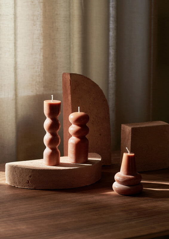 Torno Candles | Set of 3 | Amber | by ferm Living - Lifestory - ferm LIVING