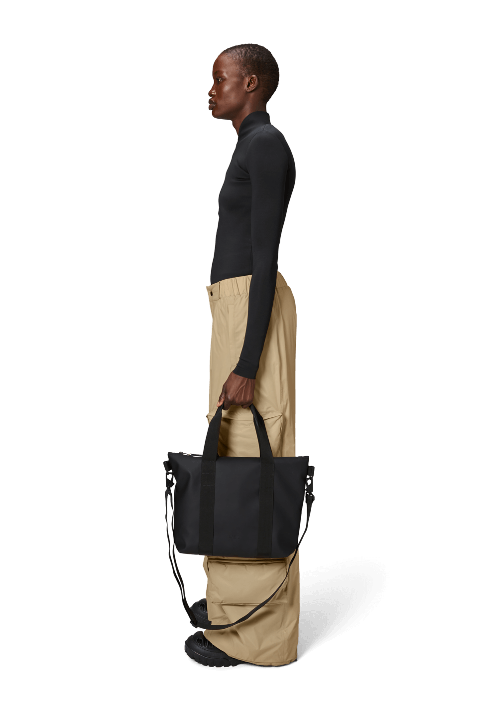 Tote Bag Micro W3 | Black | Waterproof | by Rains - Lifestory