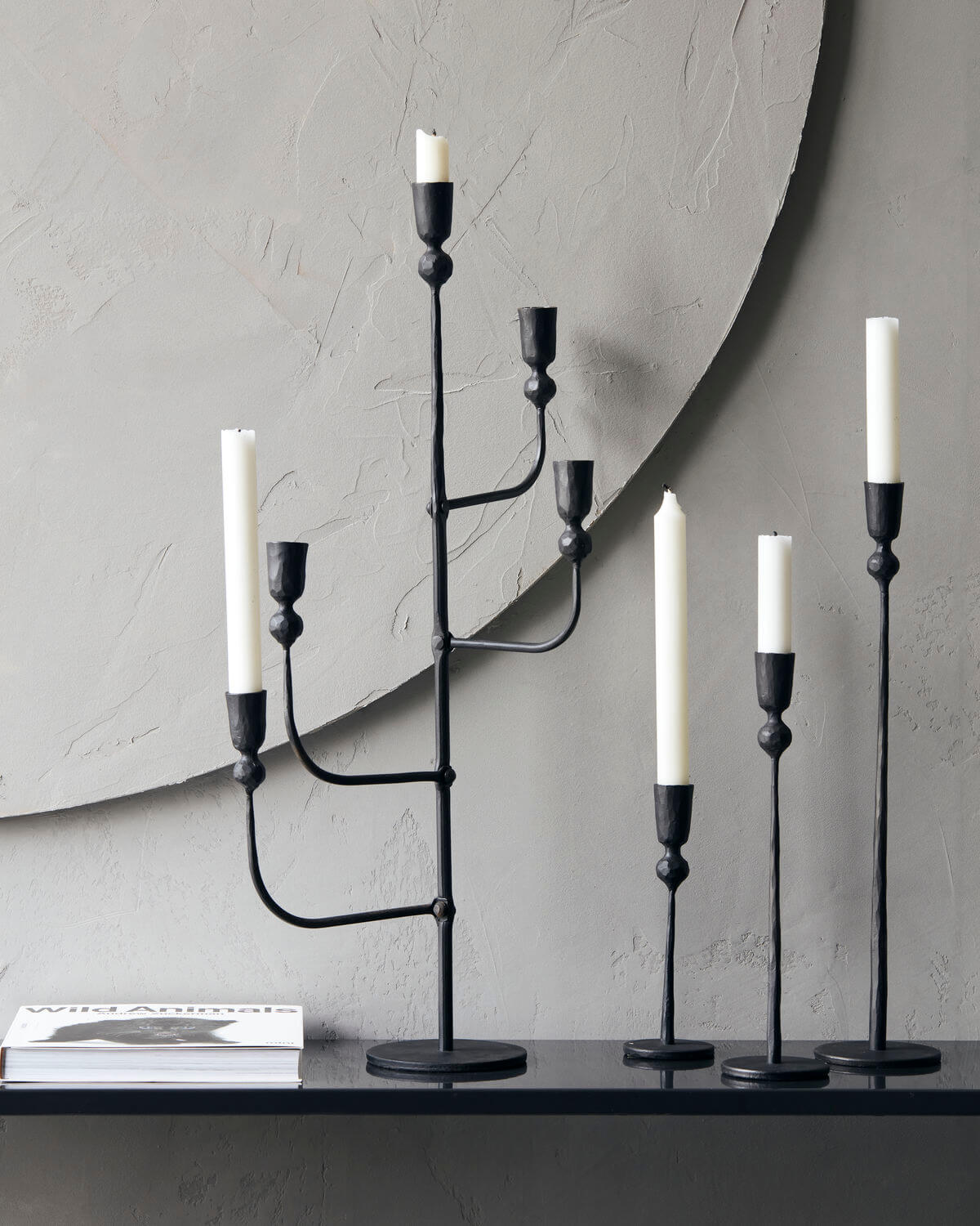 Candle Holder | Medium | Trivo | Black | by House Doctor - Lifestory - House Doctor