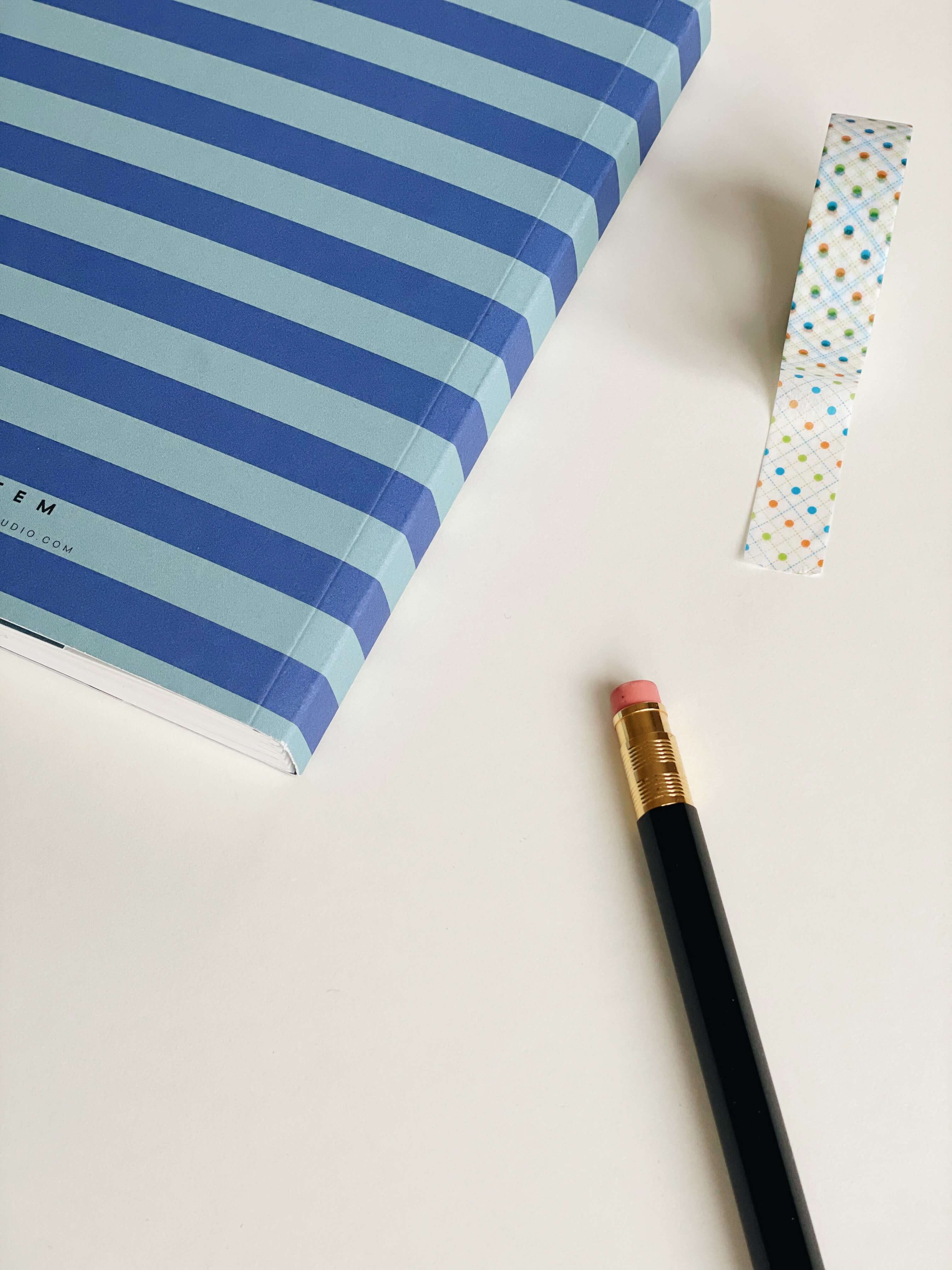 UMA | Medium Notebook | Blue Stripes | Ruled | by Notem Studio - Lifestory - Notem Studio