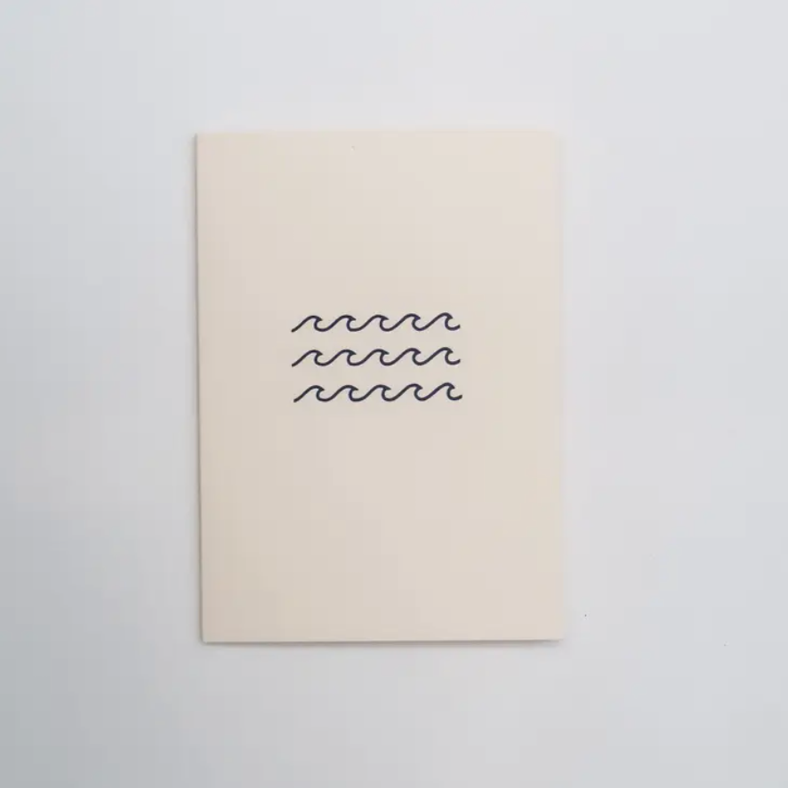 Waves Card | Blank Inside | by Elly Vvaller - Lifestory - Elly Vvaller