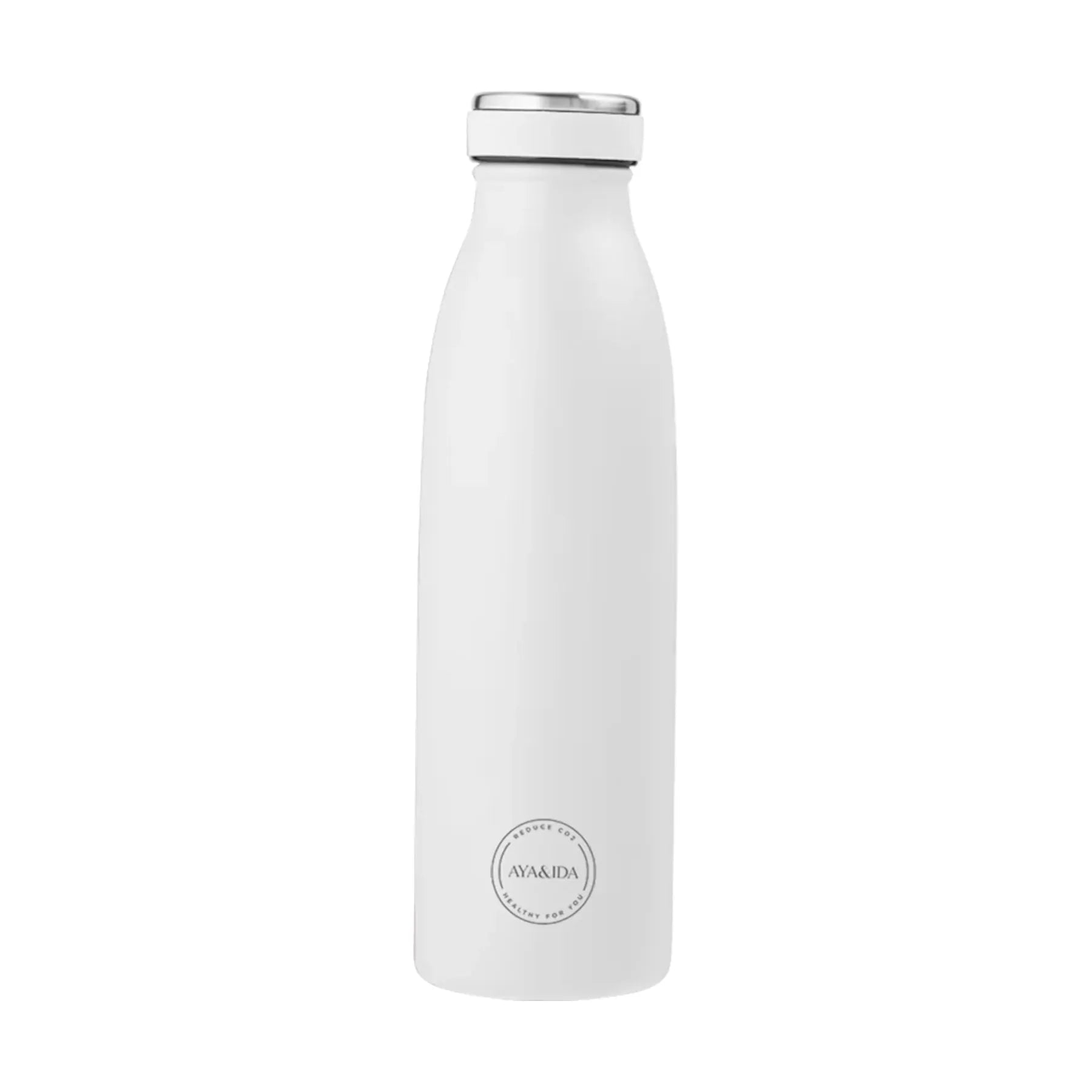 Aya&Ida 500ml Reusable bottle for Hot or Cold drinks | Winter White at Lifestory
