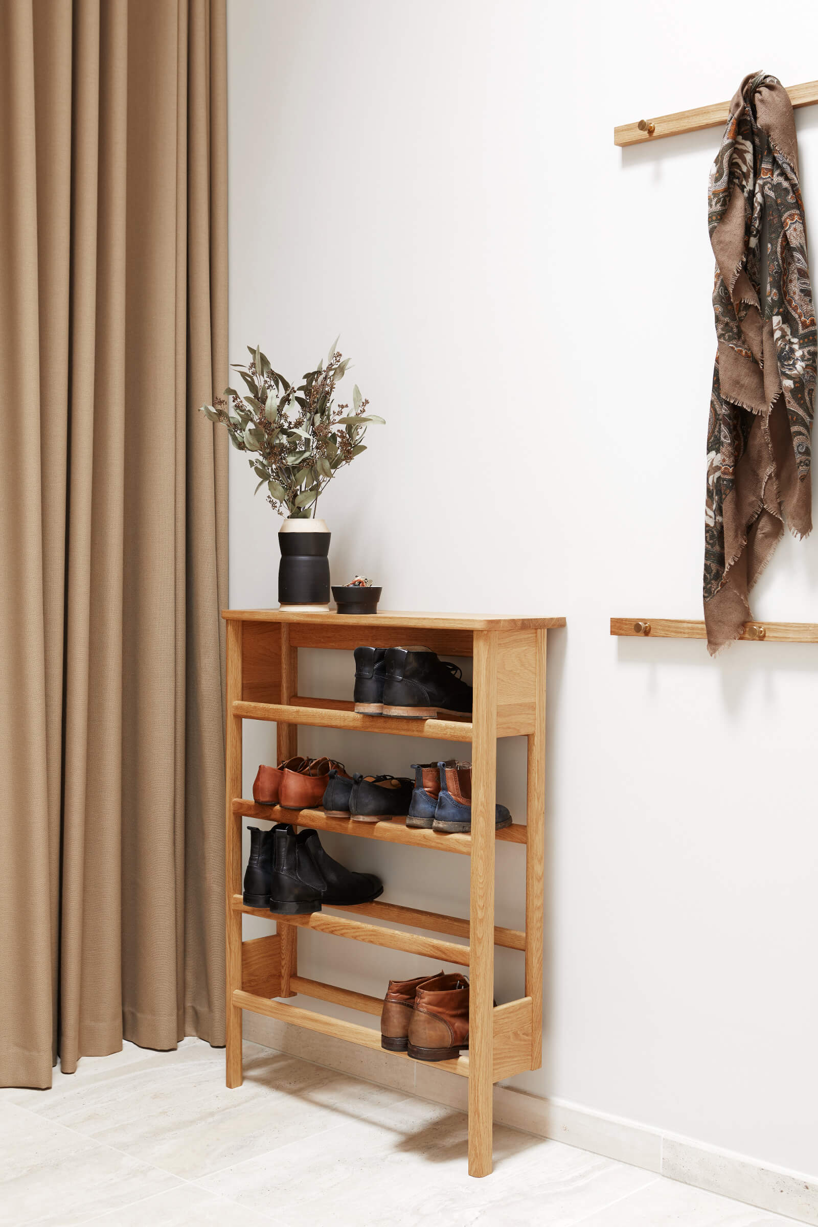 A Line Shoe Rack | 72cm | Oak | by Form & Refine - Lifestory - Form & Refine