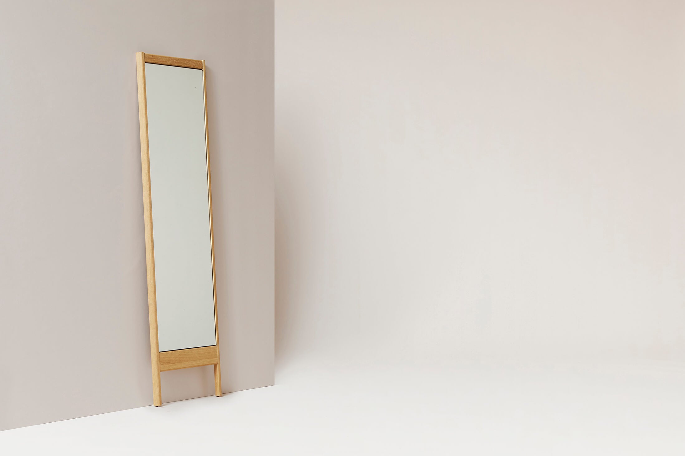 A Line Mirror | Full Length | Oak | by Form & Refine - Lifestory - Form & Refine