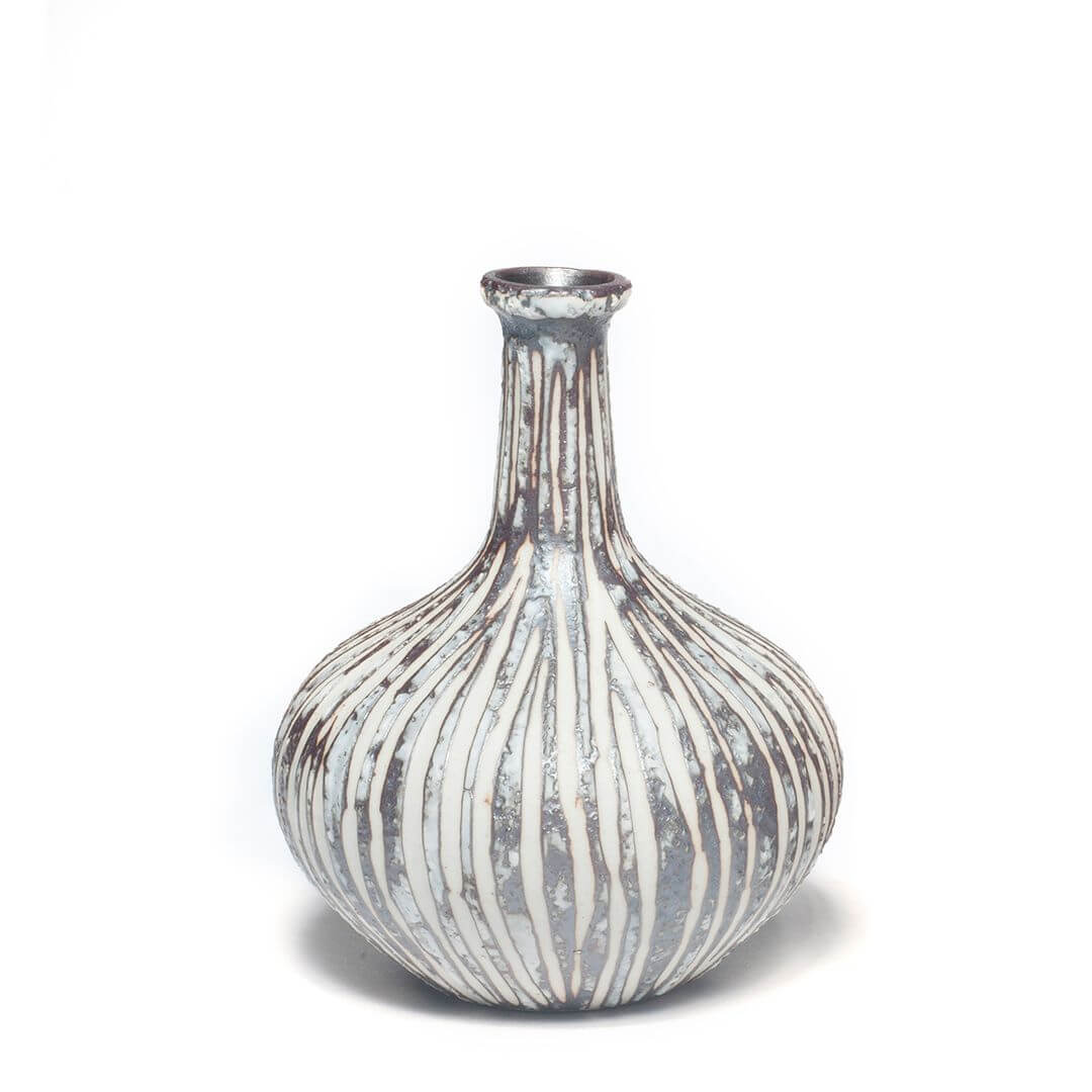 Athen Vase | Small | Stone Stripe | by Lindform - Lifestory - Lindform