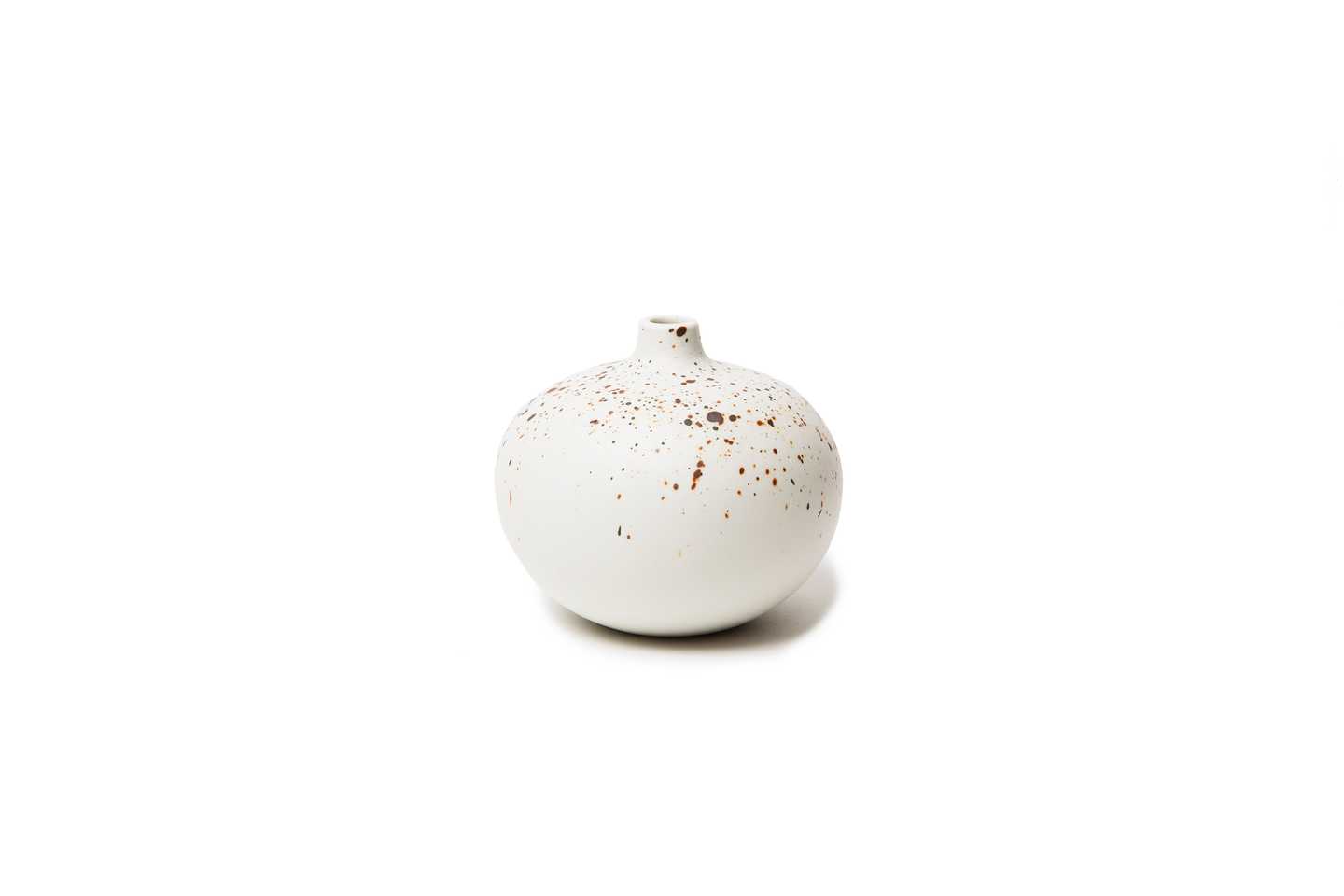 Bari Vase | Medium | White Freckles Melange | by Lindform - Lifestory - Lindform