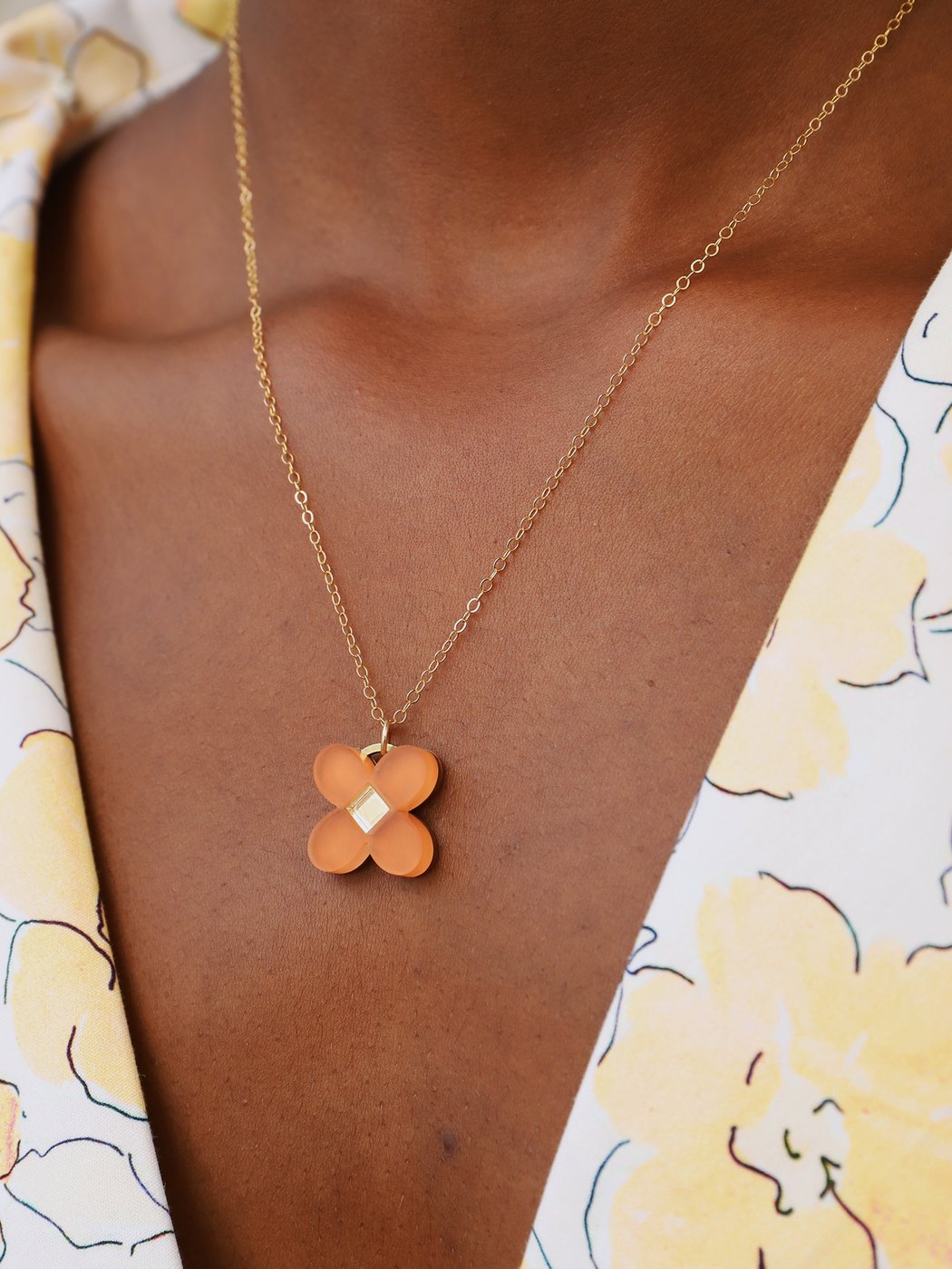 Bella Pendant Necklace | Terracotta | by Wolf & Moon - Lifestory - Wolf & Moon