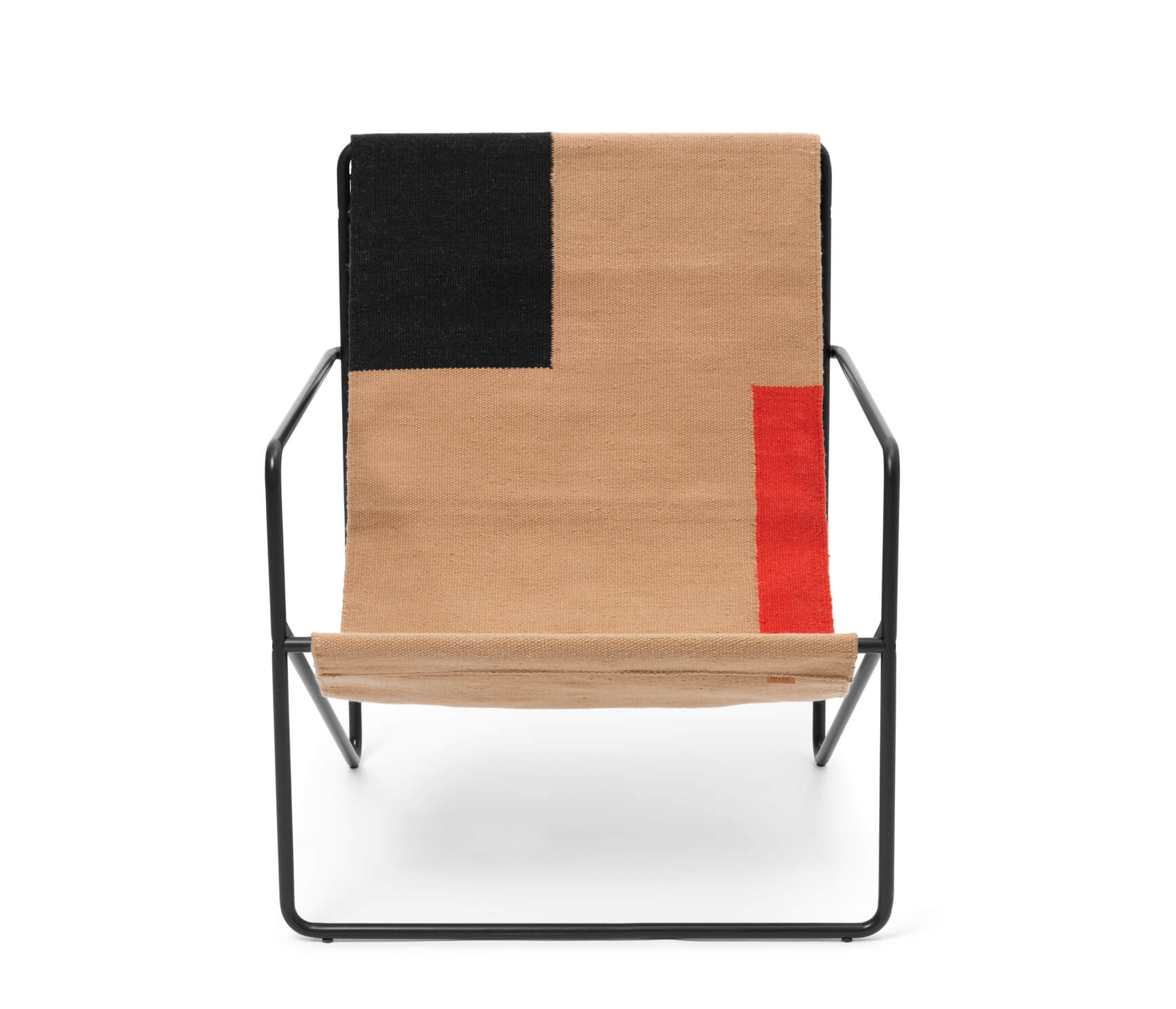Desert Lounge Chair | Black Frame + Block Fabric | by ferm Living - Lifestory - ferm Living