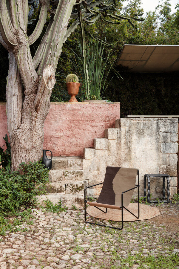 Desert Lounge Chair | Black Frame + Dune Fabric | by ferm Living - Lifestory - ferm Living
