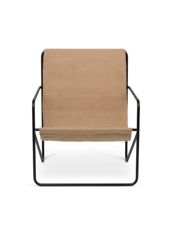 Desert Lounge Chair | Black Frame + Sand Fabric | by ferm Living - Lifestory - ferm Living