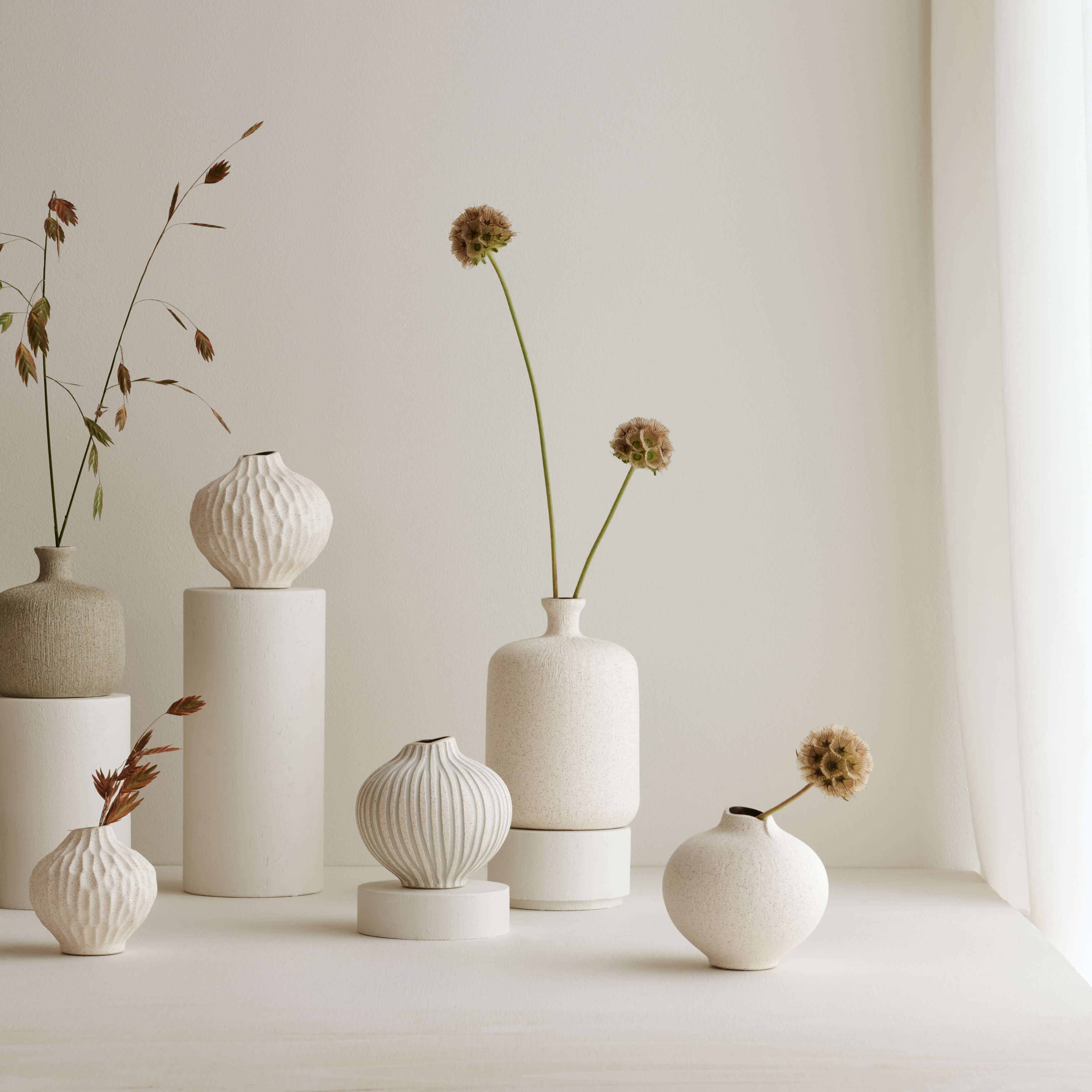 Bottle Vase | Small | Sand White | by Lindform - Lifestory - Lindform
