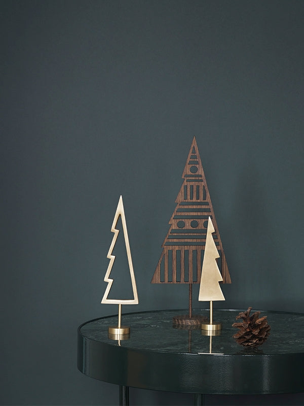 Winterland Brass Tree Solid Ornament by ferm Living - Lifestory - ferm Living