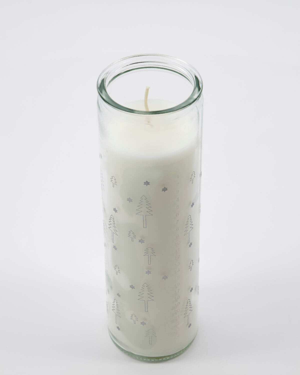 Candle in Glass | Calendar Advent Candle | Silver | by House Doctor - Lifestory - House Doctor