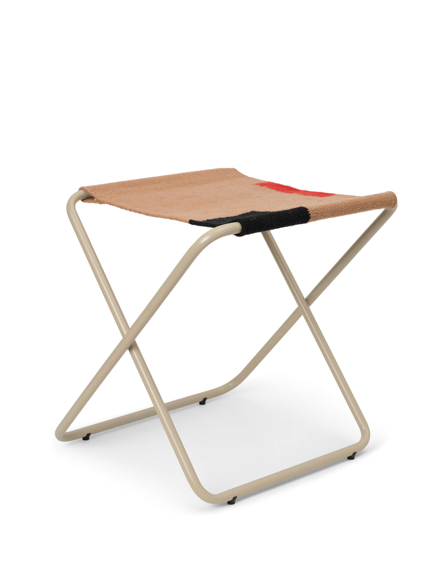 Desert Stool | Folding Cashmere Frame + Block Fabric | by ferm Living - Lifestory - ferm LIVING