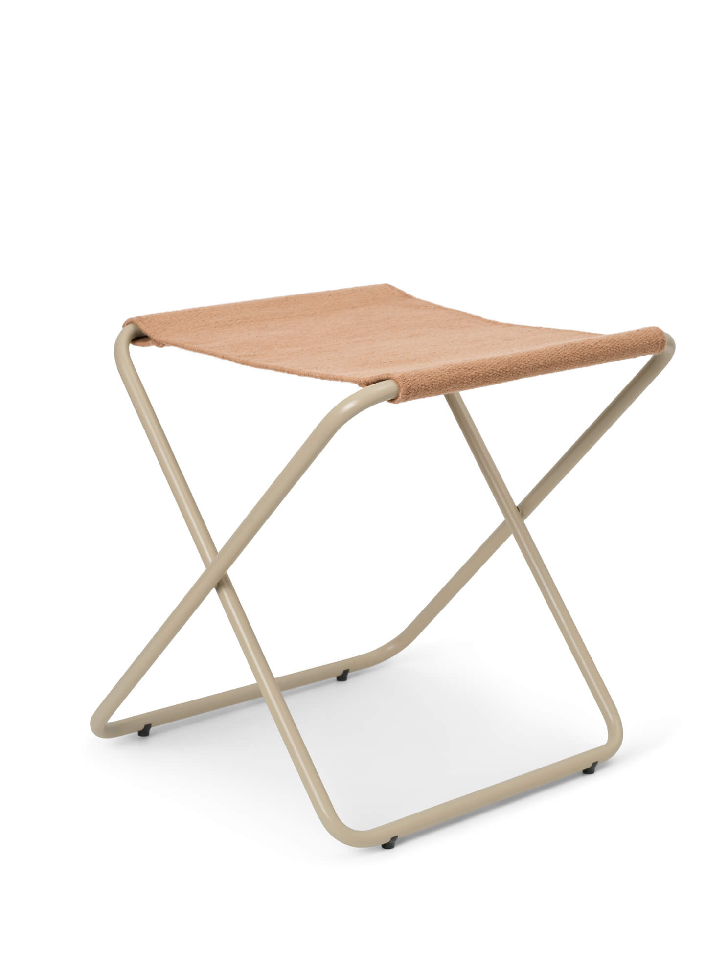 Desert Stool | Folding Cashmere Frame + Sand Fabric | by ferm Living - Lifestory - ferm LIVING