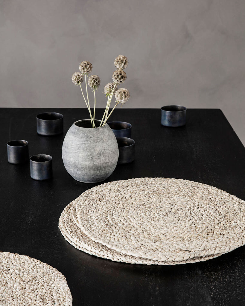 Circle Placemats Set of 4 Natural by House Doctor Lifestory