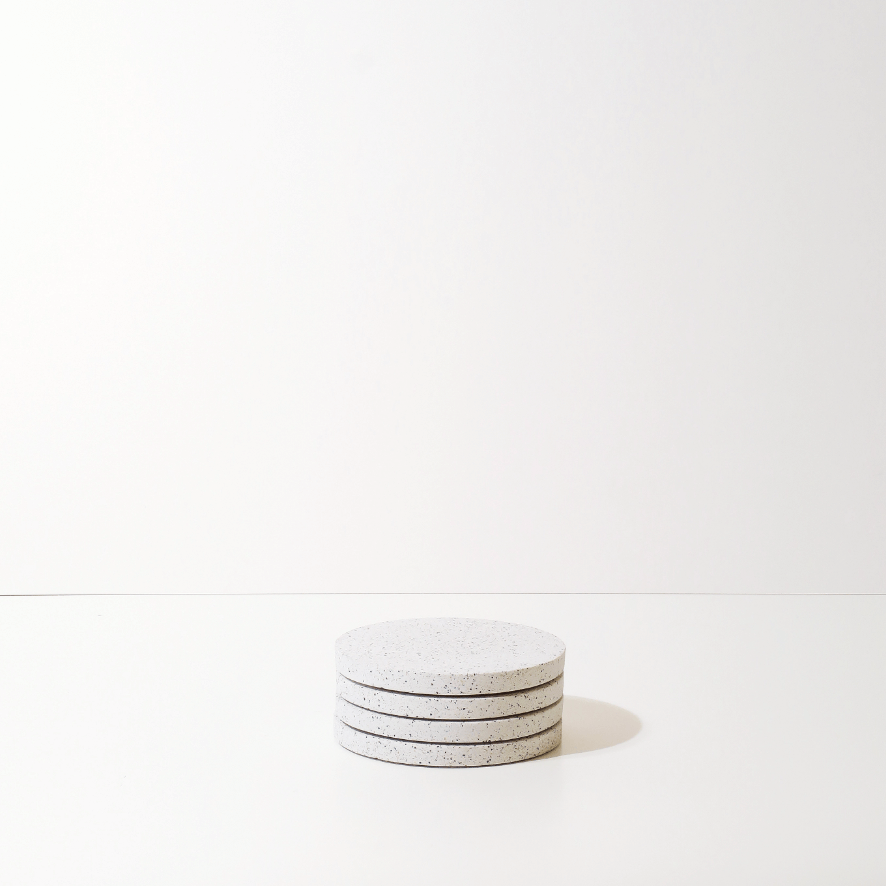 Kopp Coaster Set of 4 | Terrazzo | Concrete & Jesmonite | by Concrete Goods - Lifestory - Concrete Goods