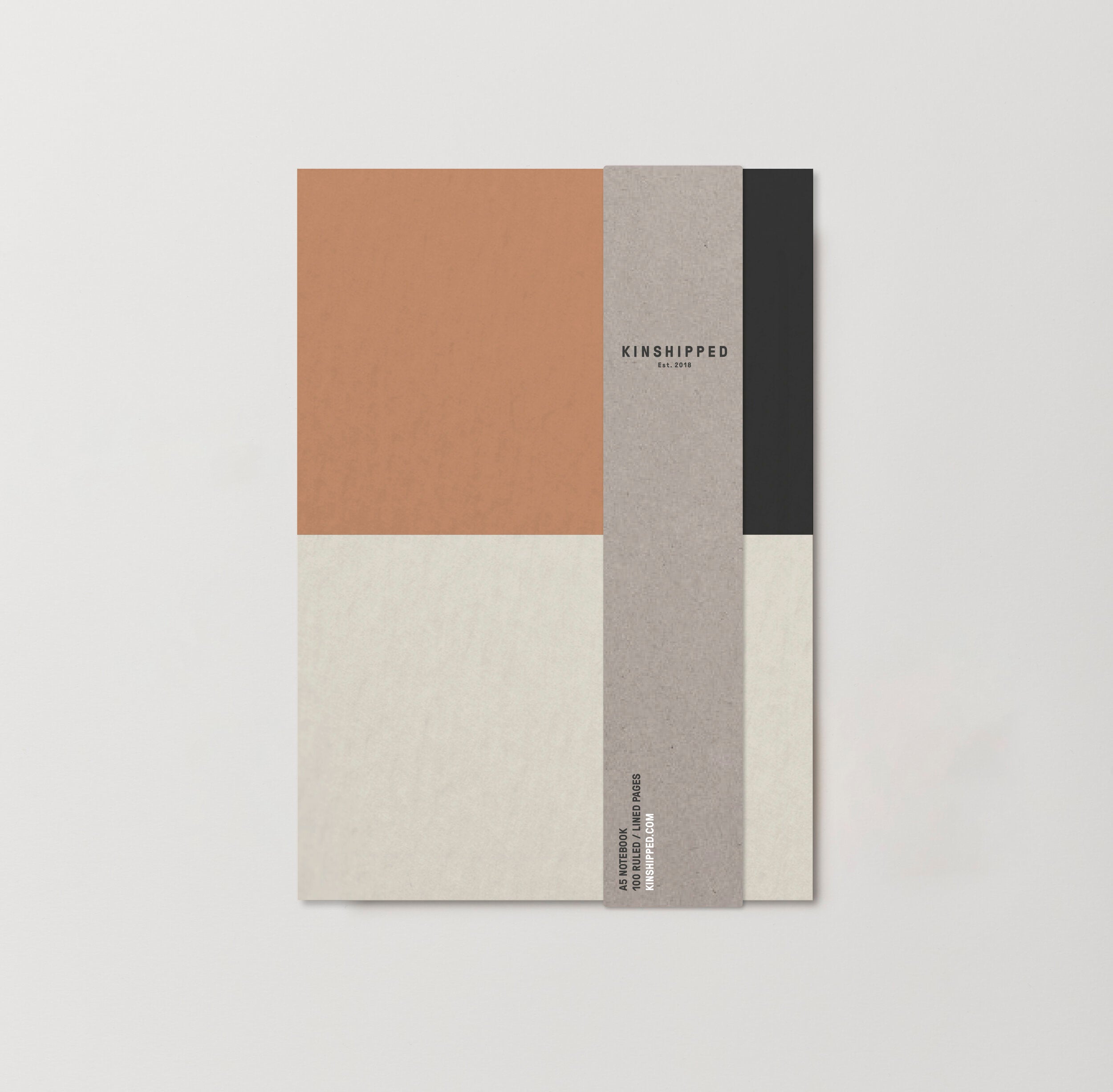 Colour Block Tan Notebook | Ruled | by Kinshipped - Lifestory - Kinshipped