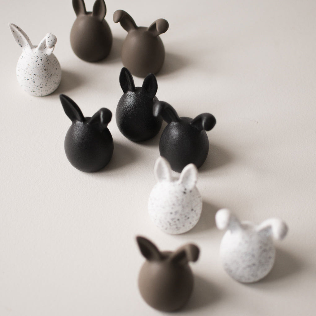 Rabbit Triplets | Pack of 3 | Cast Iron Effect | Ceramic | by DBKD - Lifestory - DBKD