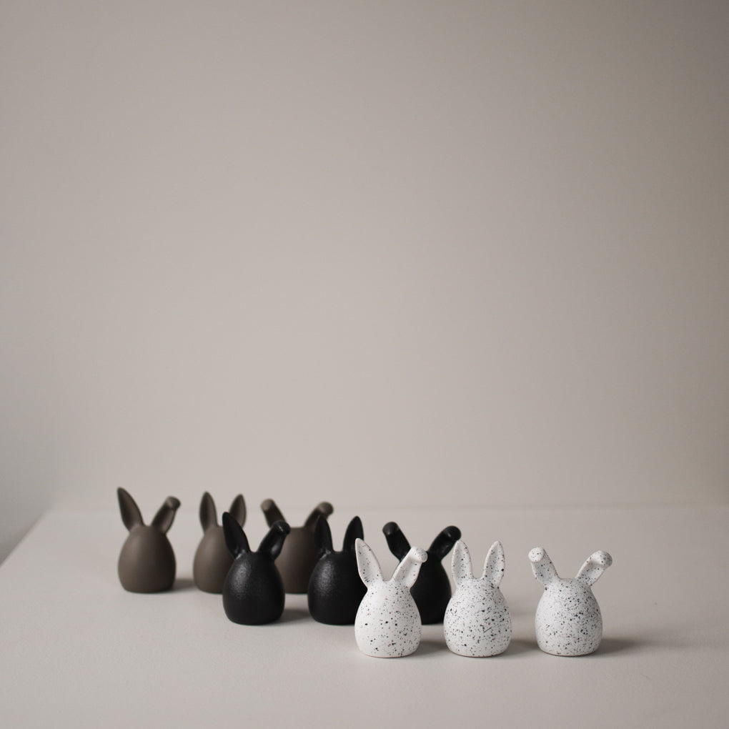 Rabbit Triplets | Pack of 3 | Cast Iron Effect | Ceramic | by DBKD - Lifestory - DBKD