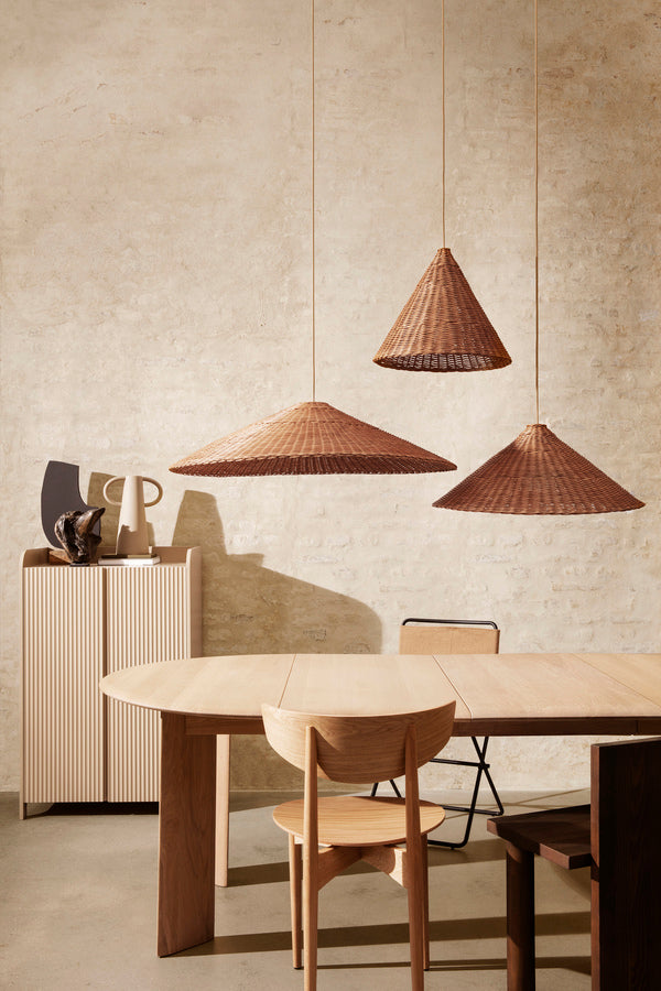 UTA Piece | Dark Oiled Pinewood Table/Stool | Versatile Furniture - Lifestory - ferm LIVING