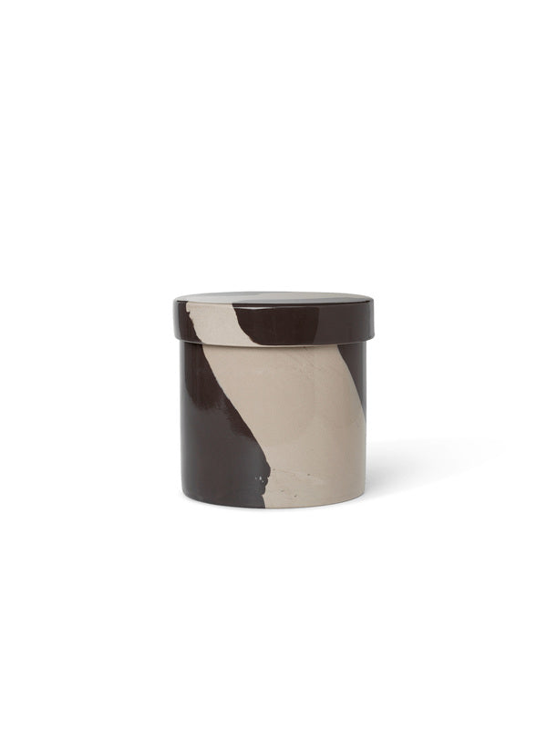 Inlay Container | Lidded Ceramic Pot | Large - Lifestory - ferm LIVING